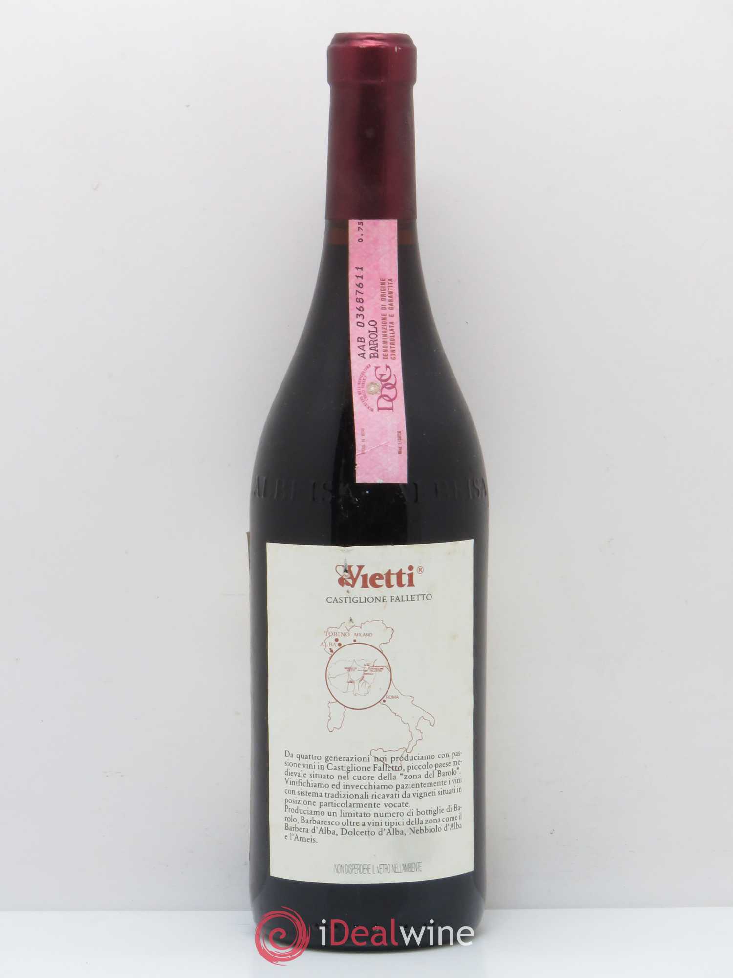 Barolo Rocche Vietti 1989 - Posten von 1 Flasche - 1