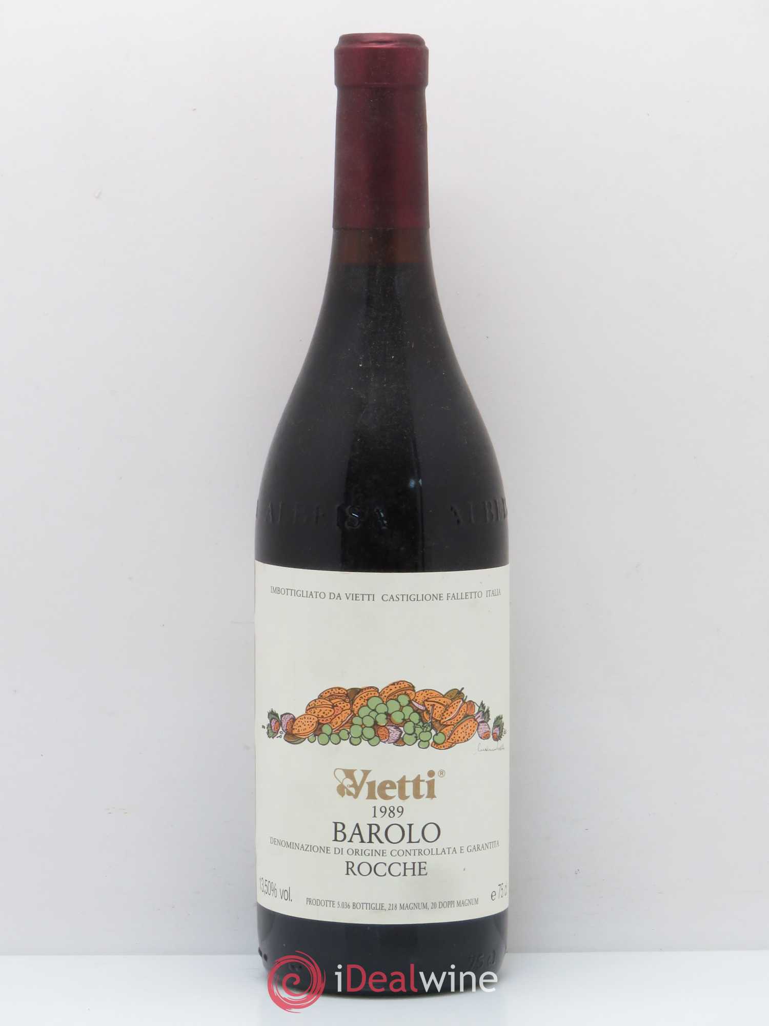 Barolo Rocche Vietti 1989 - Posten von 1 Flasche - 0