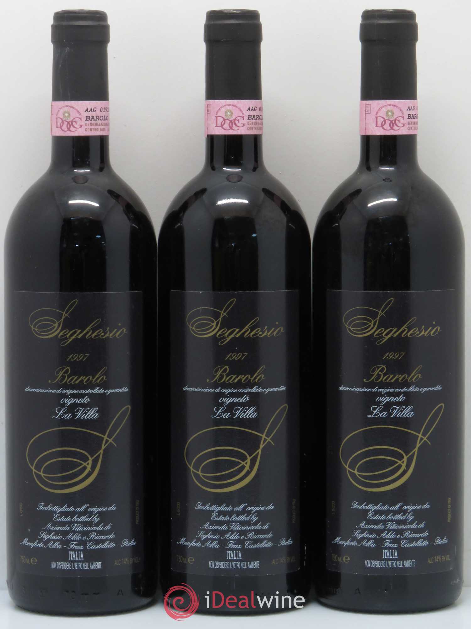 Barolo Seghesio La Villa 1997 - Posten von 6 Flaschen - 2