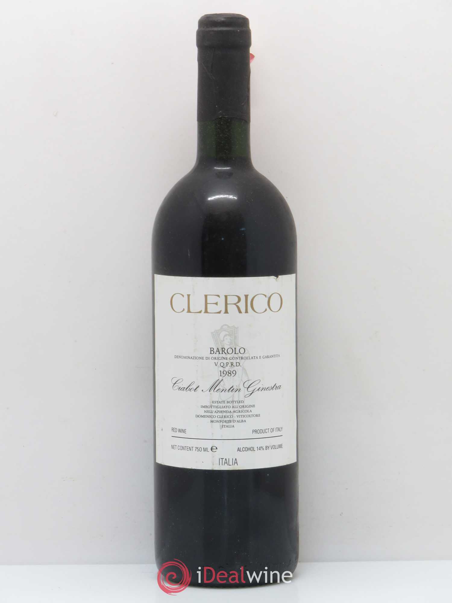 Barolo Domenico Clerico Ciabot Mentin Ginestra 1989 - Posten von 1 Flasche - 0