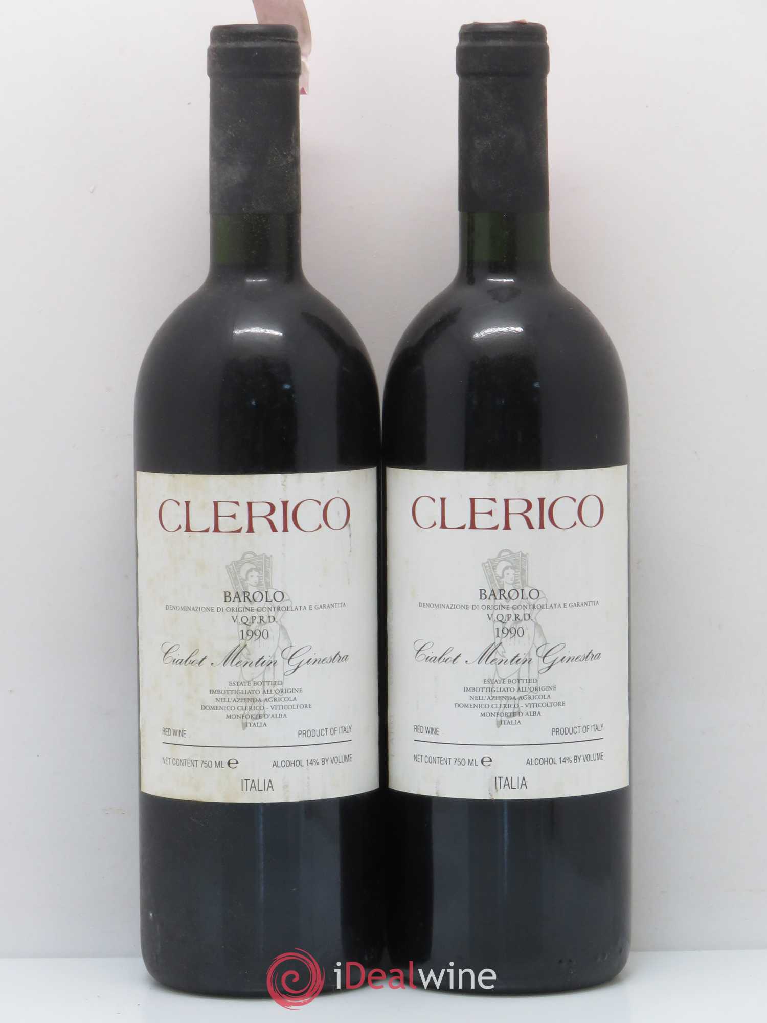 Barolo Domenico Clerico Ciabot Mentin Ginestra 1990 - Posten von 2 Flaschen - 0