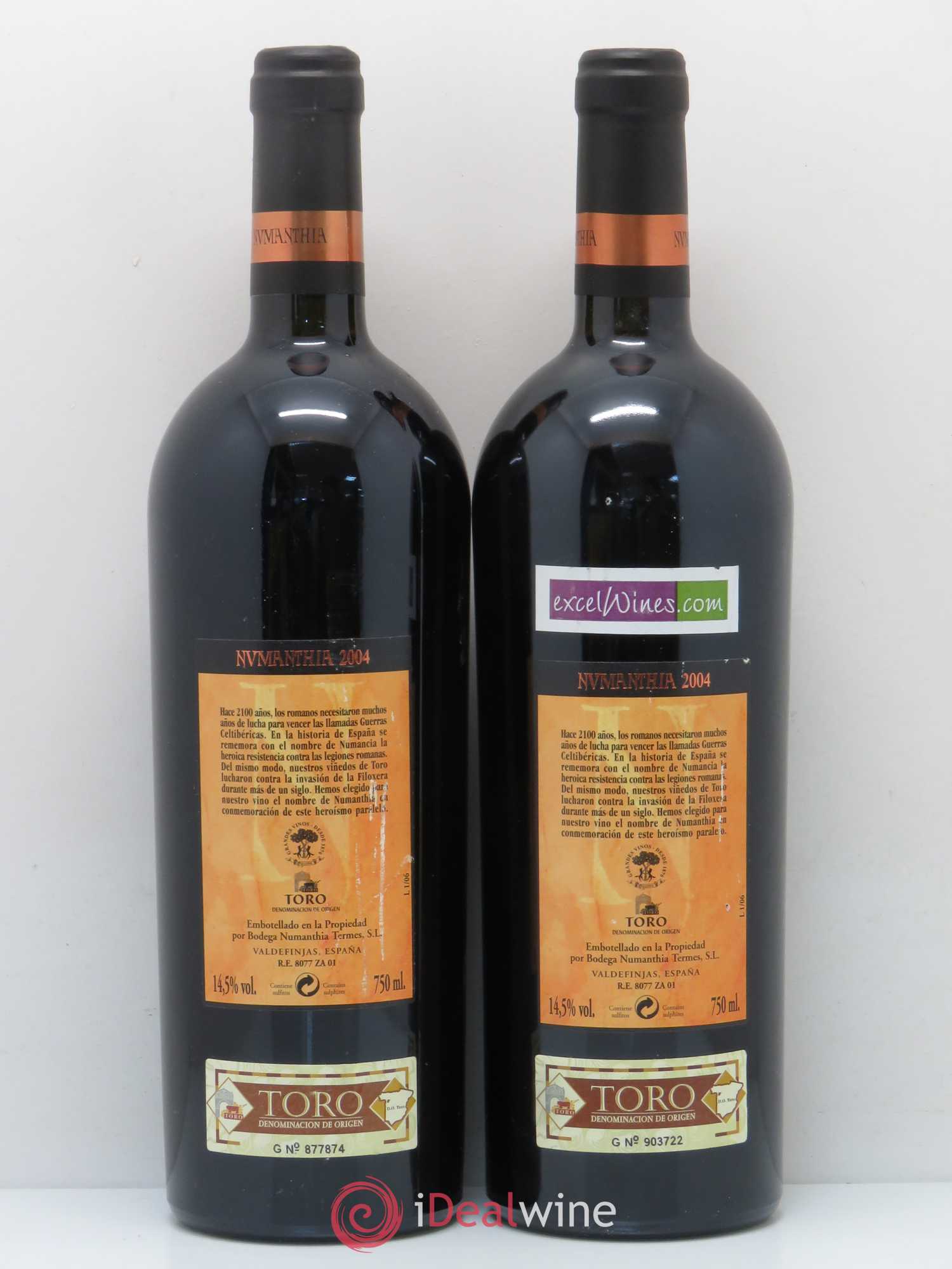 Toro DO Bodega Numanthia Numanthia 2004 - Lot de 2 bouteilles - 1