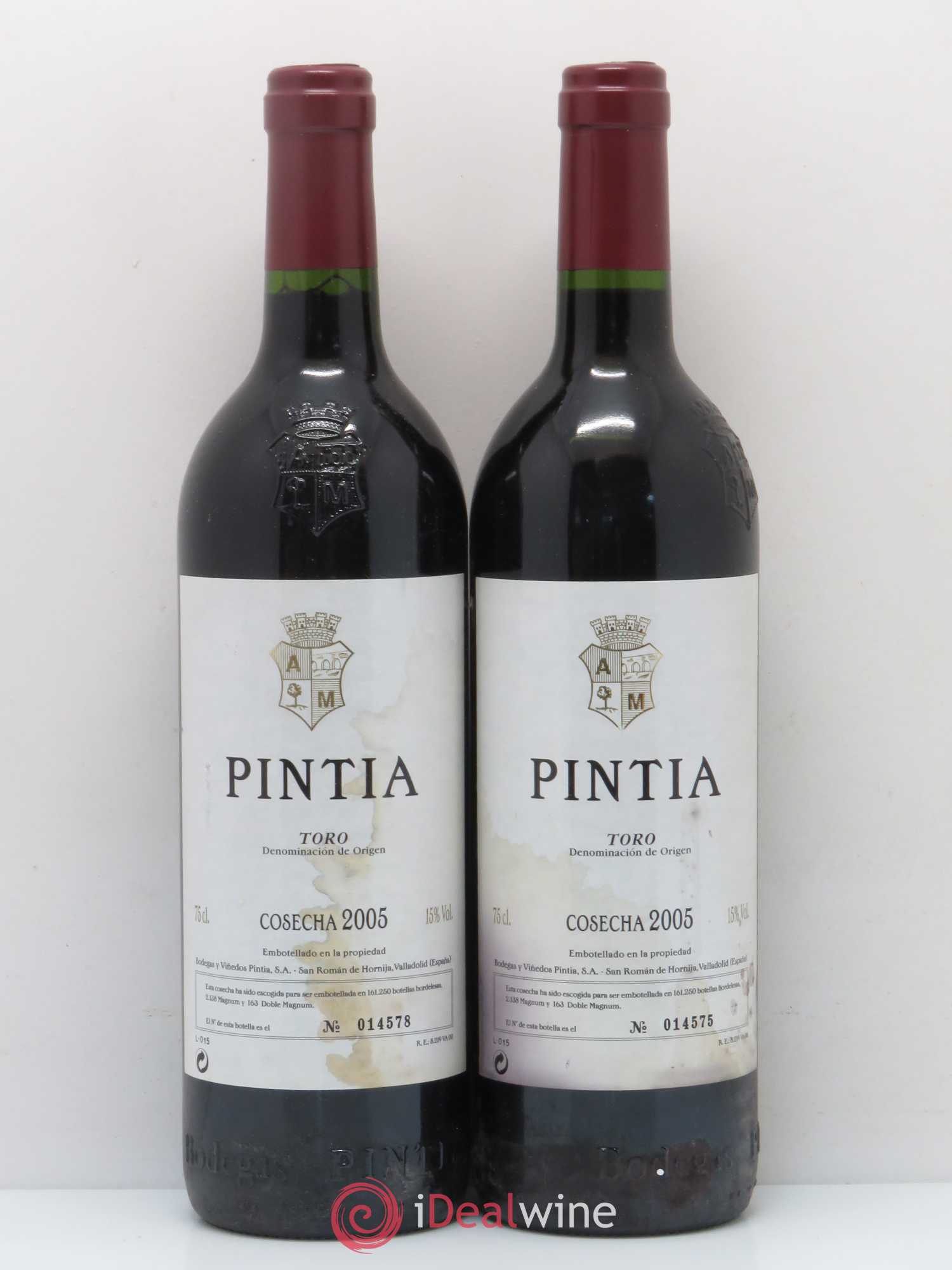Toro DO Vega Sicilia Pintia Famille Alvarez 2005 - Lot de 2 bouteilles - 0