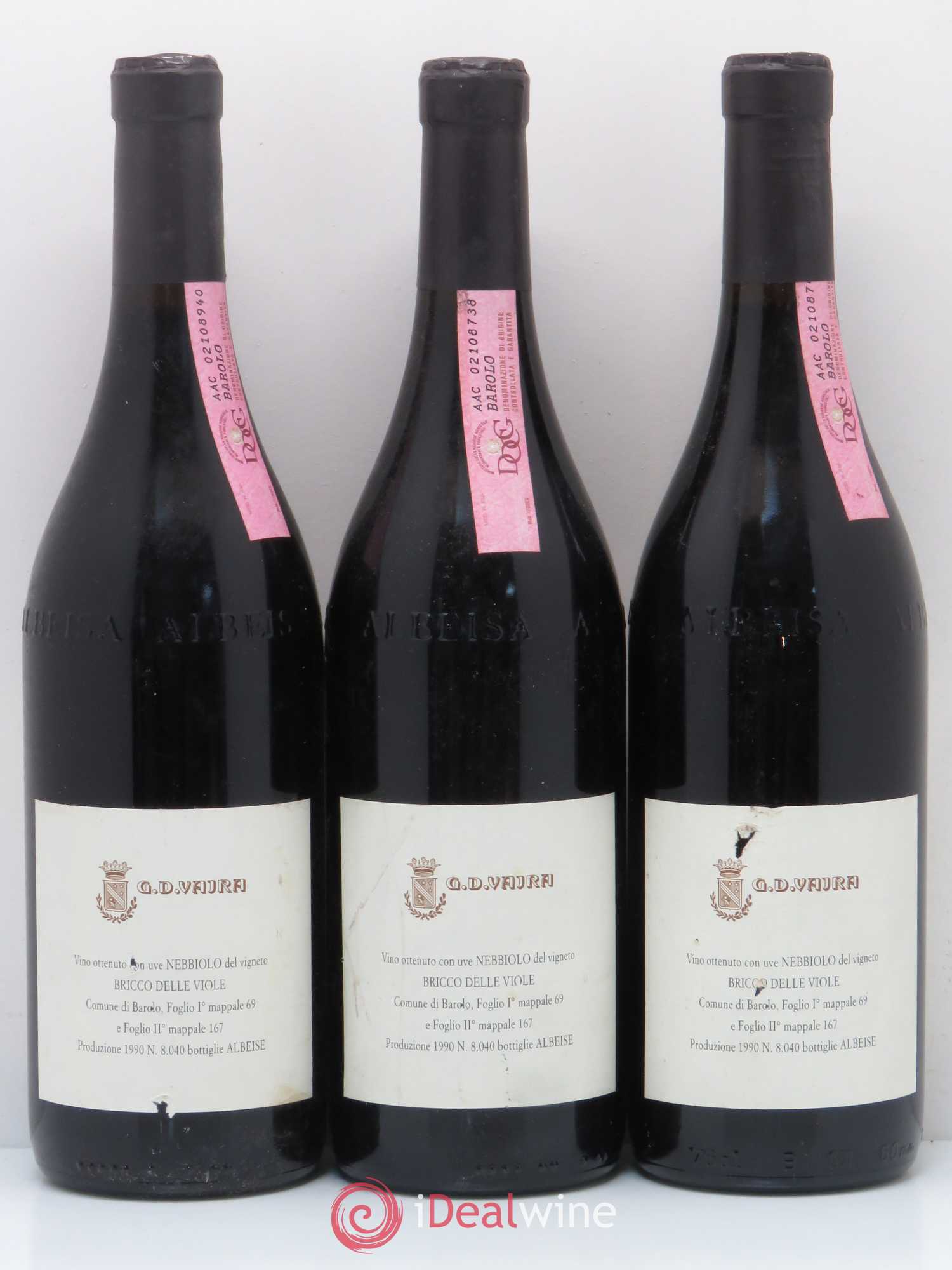 Barolo Bricco Delle Viole Vajra 1990 - Posten von 6 Flaschen - 4