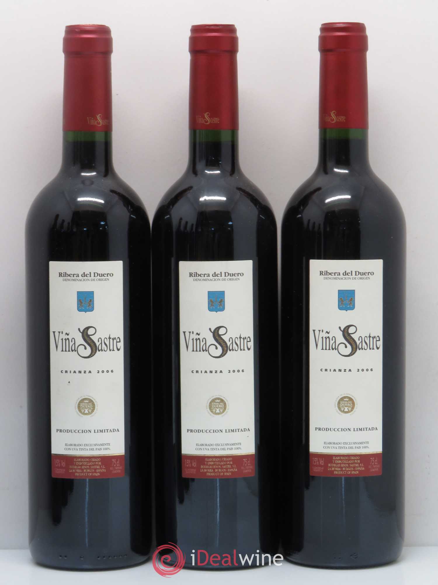 Ribera Del Duero DO Vina Sastre Crianza 2006 - Posten von 6 Flaschen - 1