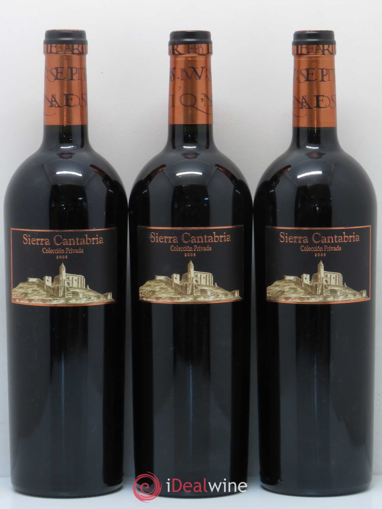 Rioja DOCA Sierra Cantabria Colleccion privada 2005 - Lotto di 3 bottiglie - 0