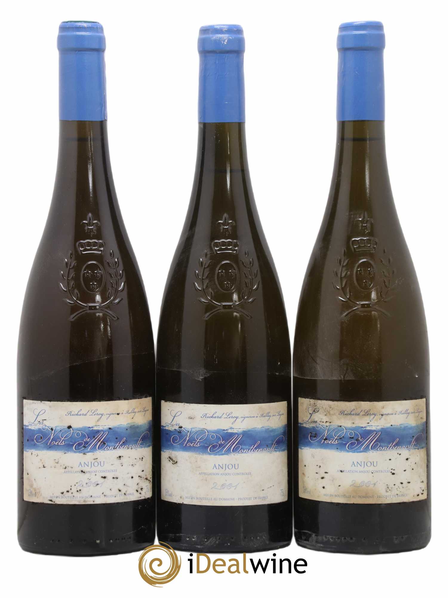 Vin de France Les Noëls de Montbenault Richard Leroy 2001 - Lot de 3 bouteilles - 0