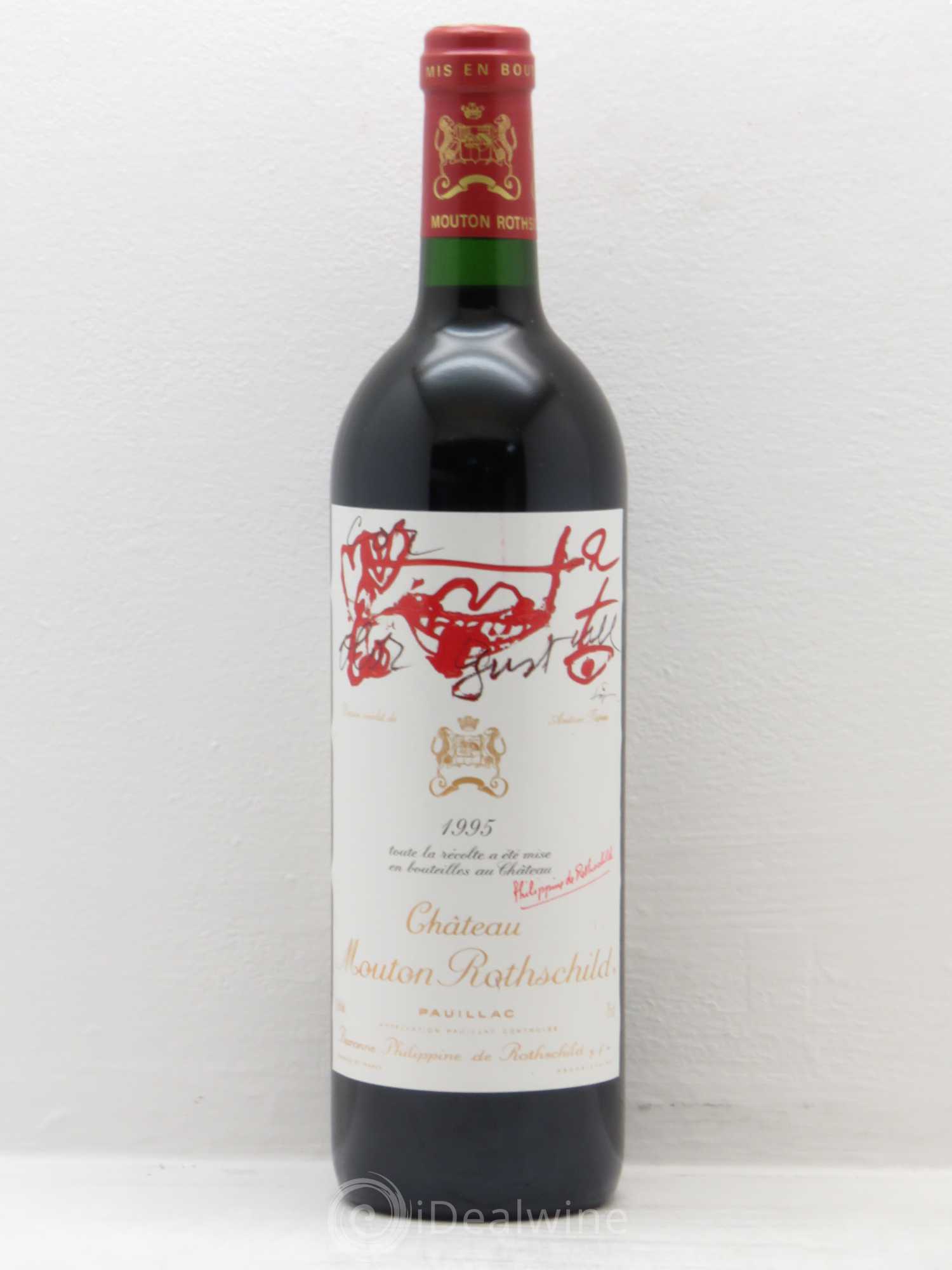 Château Mouton Rothschild 1er Grand Cru Classé 1995 - Lot de 1 bouteille - 0