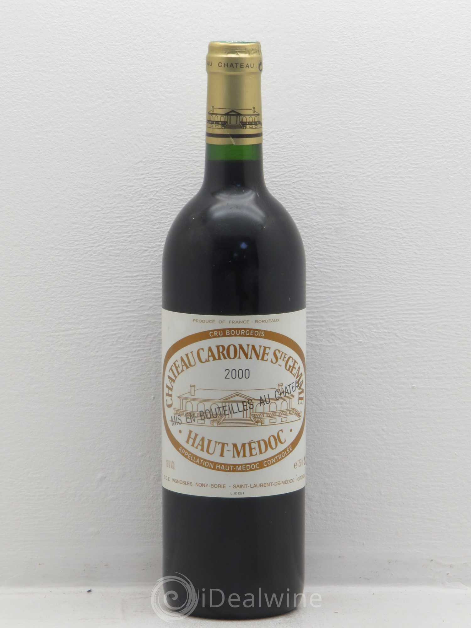Château Caronne Sainte-Gemme Cru Bourgeois 2000 - Lot de 1 bouteille - 0