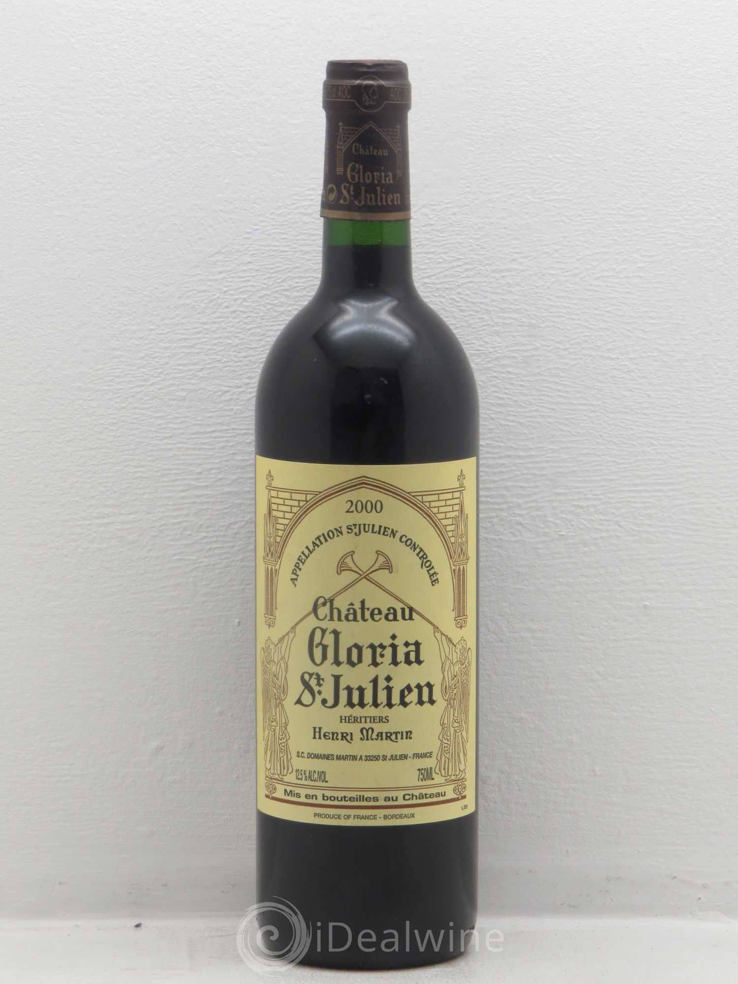 Château Gloria 2000 - Lot de 1 bouteille - 0