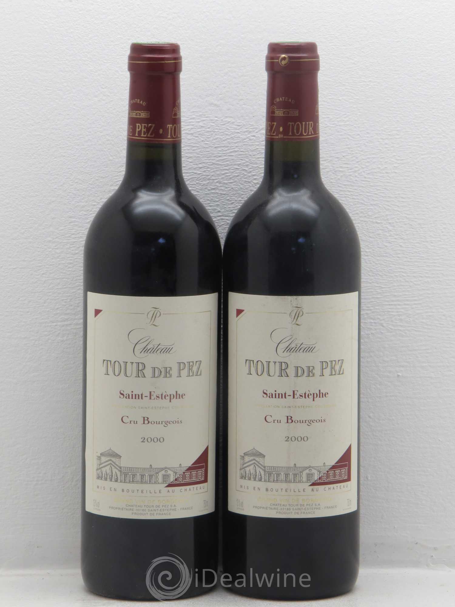Château Tour de Pez Cru Bourgeois 2000 - Lot de 2 bouteilles - 0
