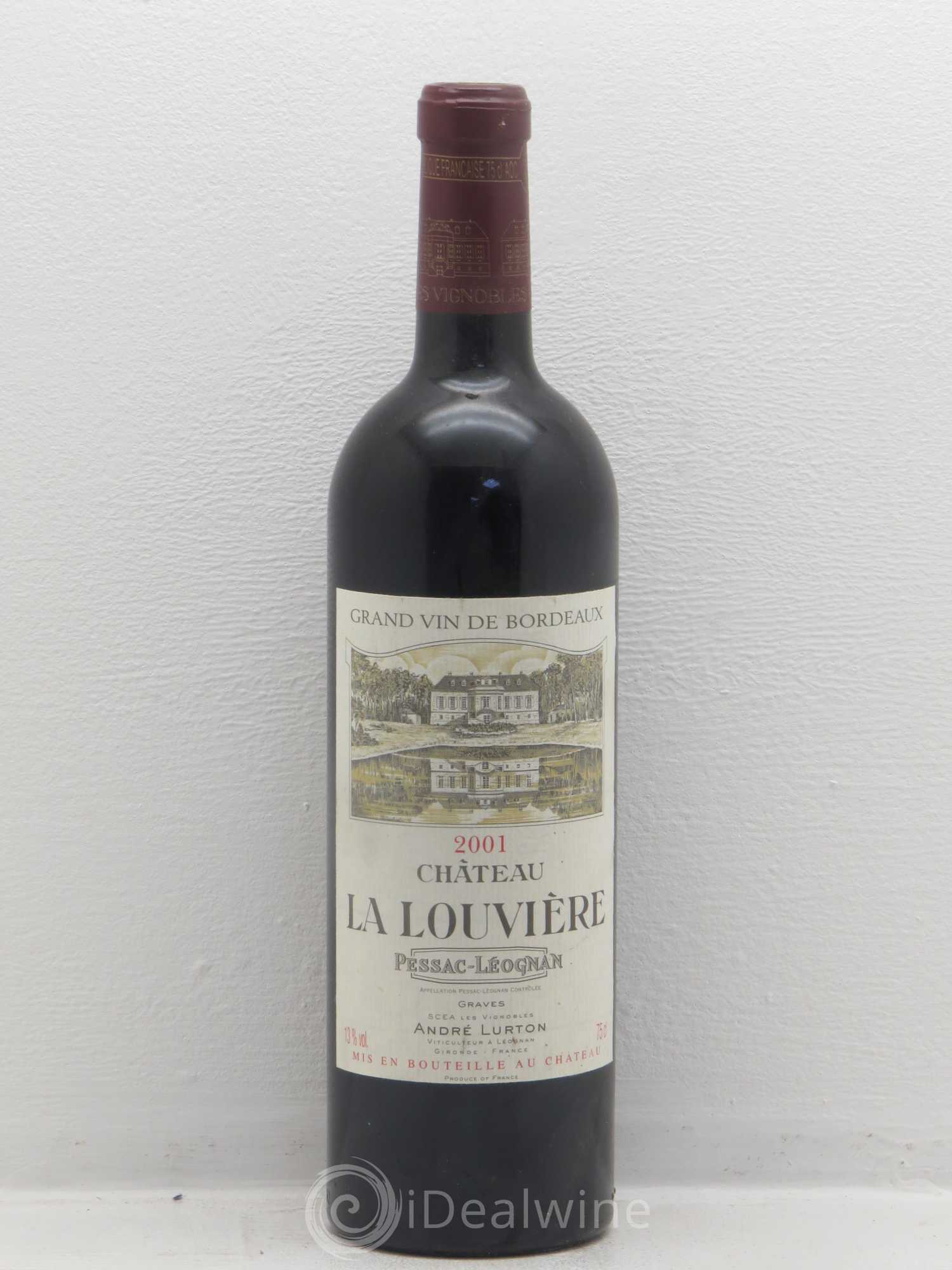 Château la Louvière 2001 - Lot de 1 bouteille - 0