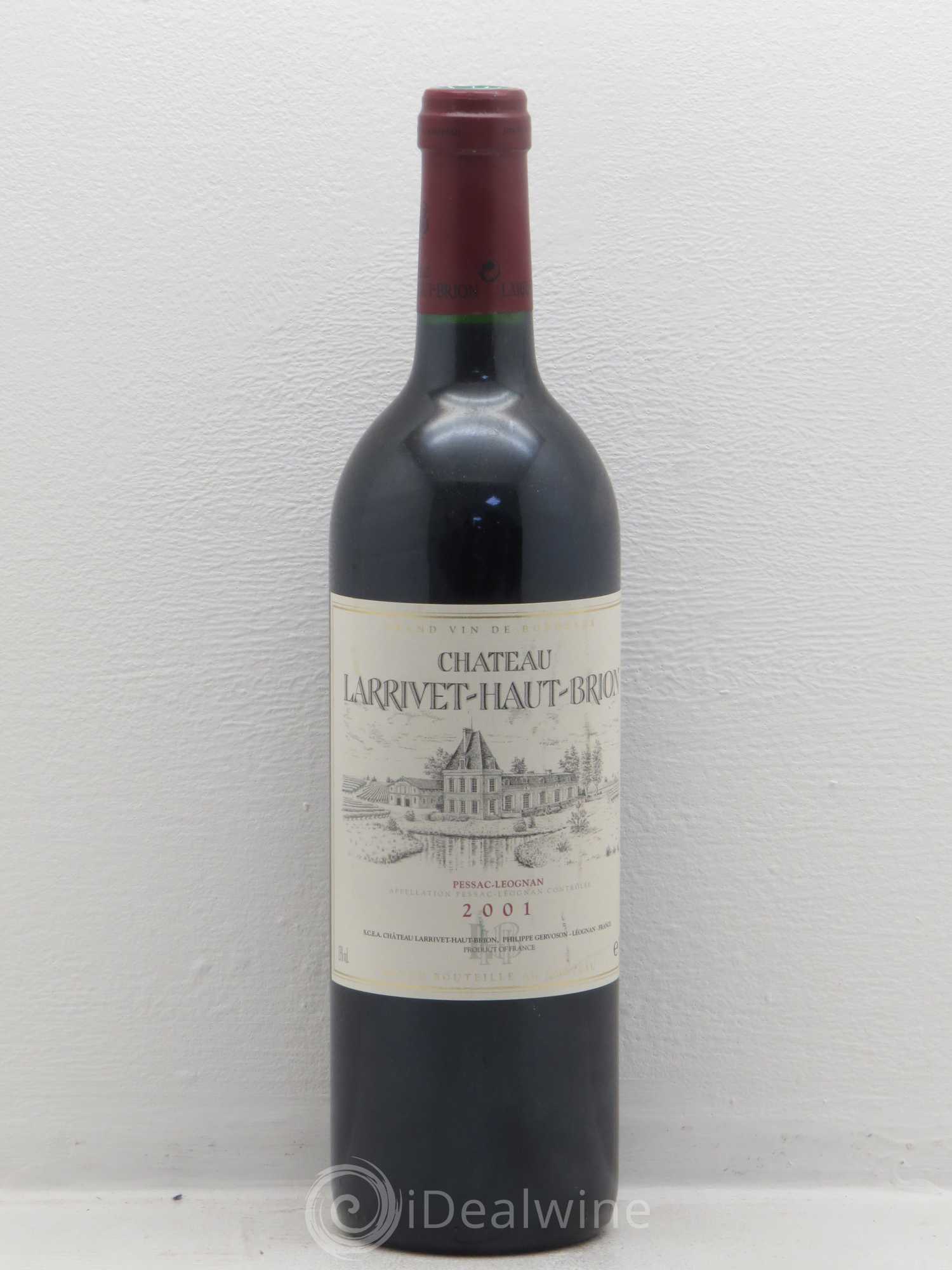 Château Larrivet Haut-Brion 2001 - Lot de 1 bouteille - 0