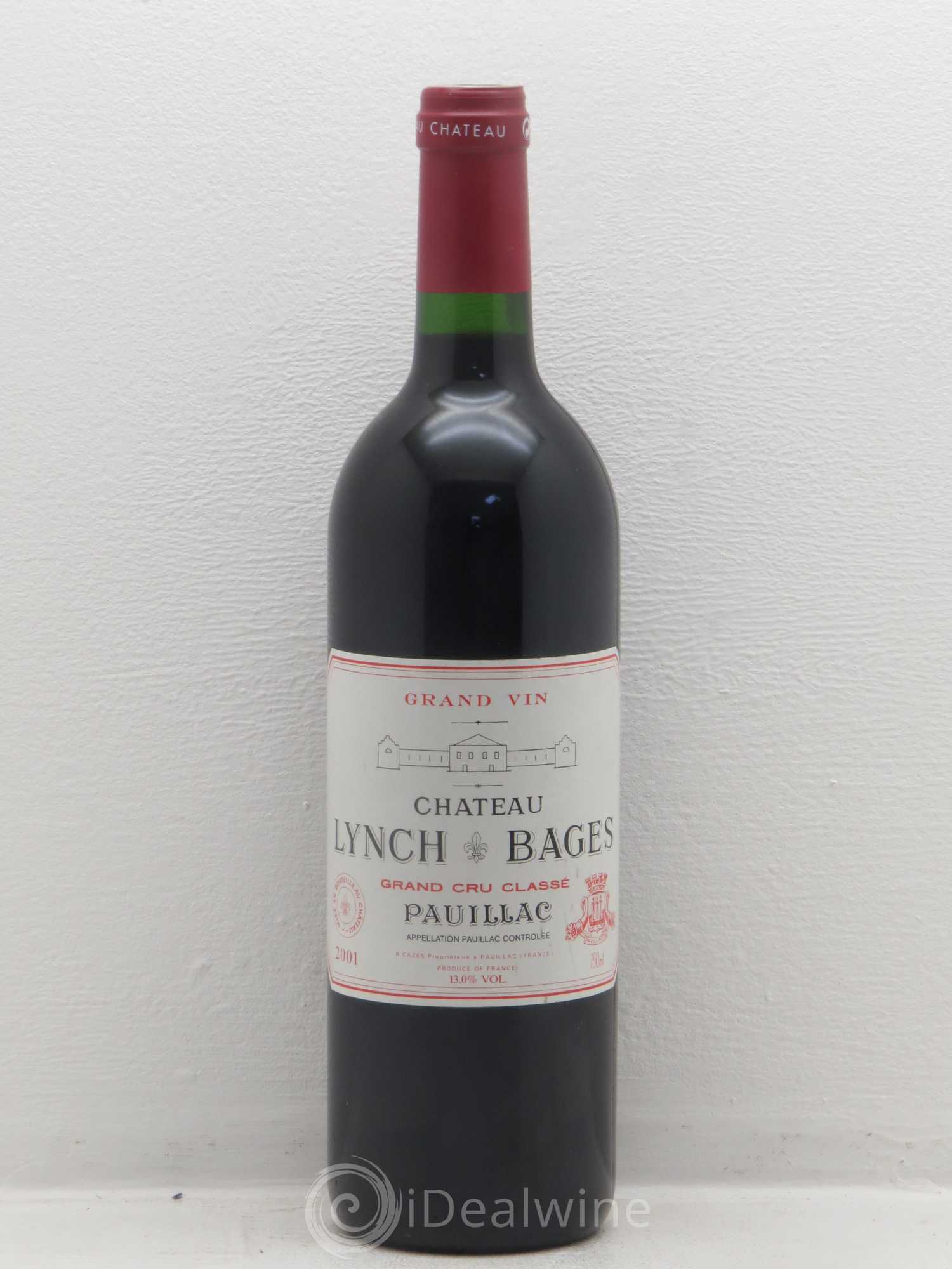 Château Lynch Bages 5ème Grand Cru Classé 2001 - Lot de 1 bouteille - 0