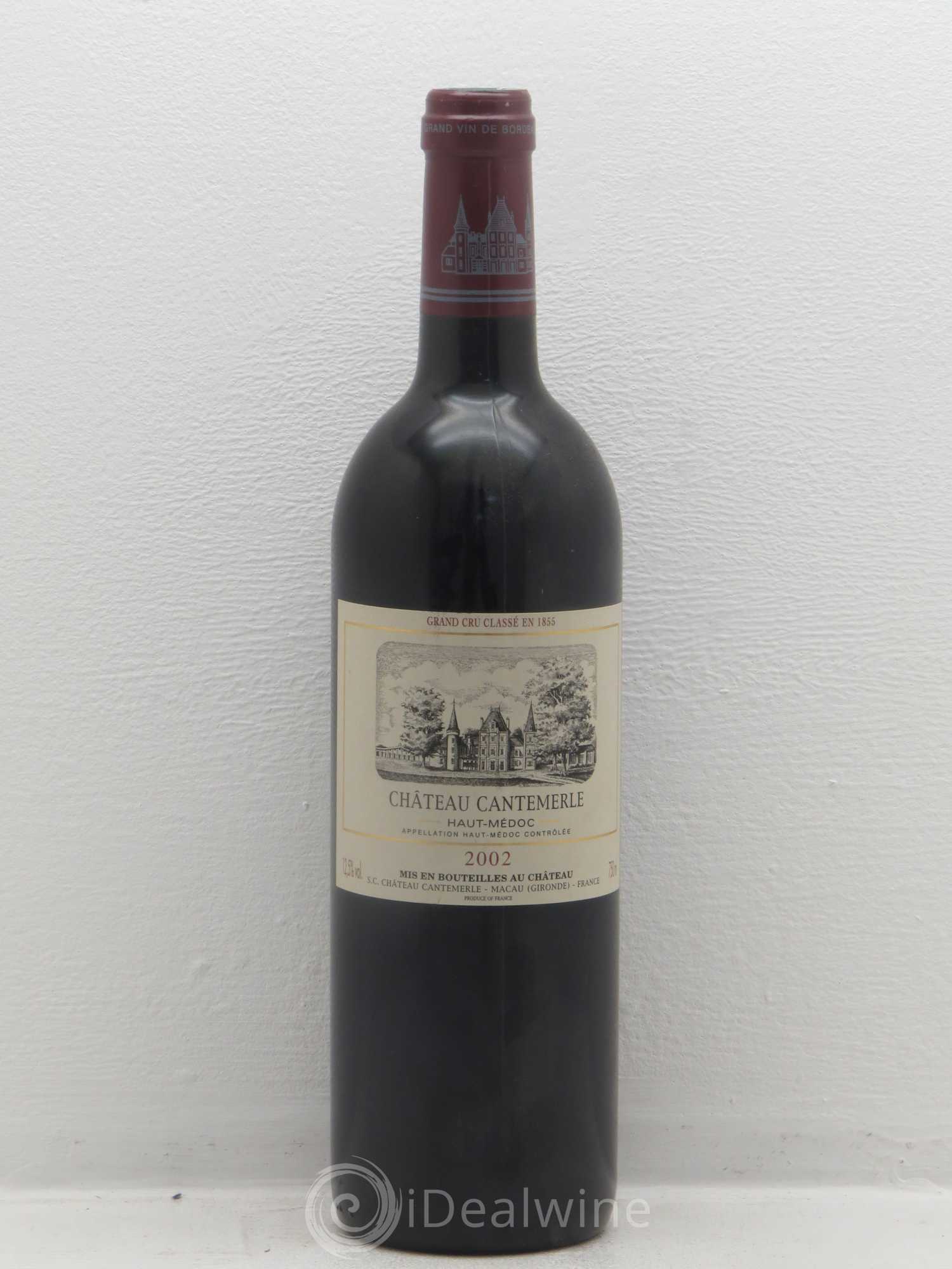 Château Cantemerle 5ème Grand Cru Classé 2002 - Lot de 1 bouteille - 0