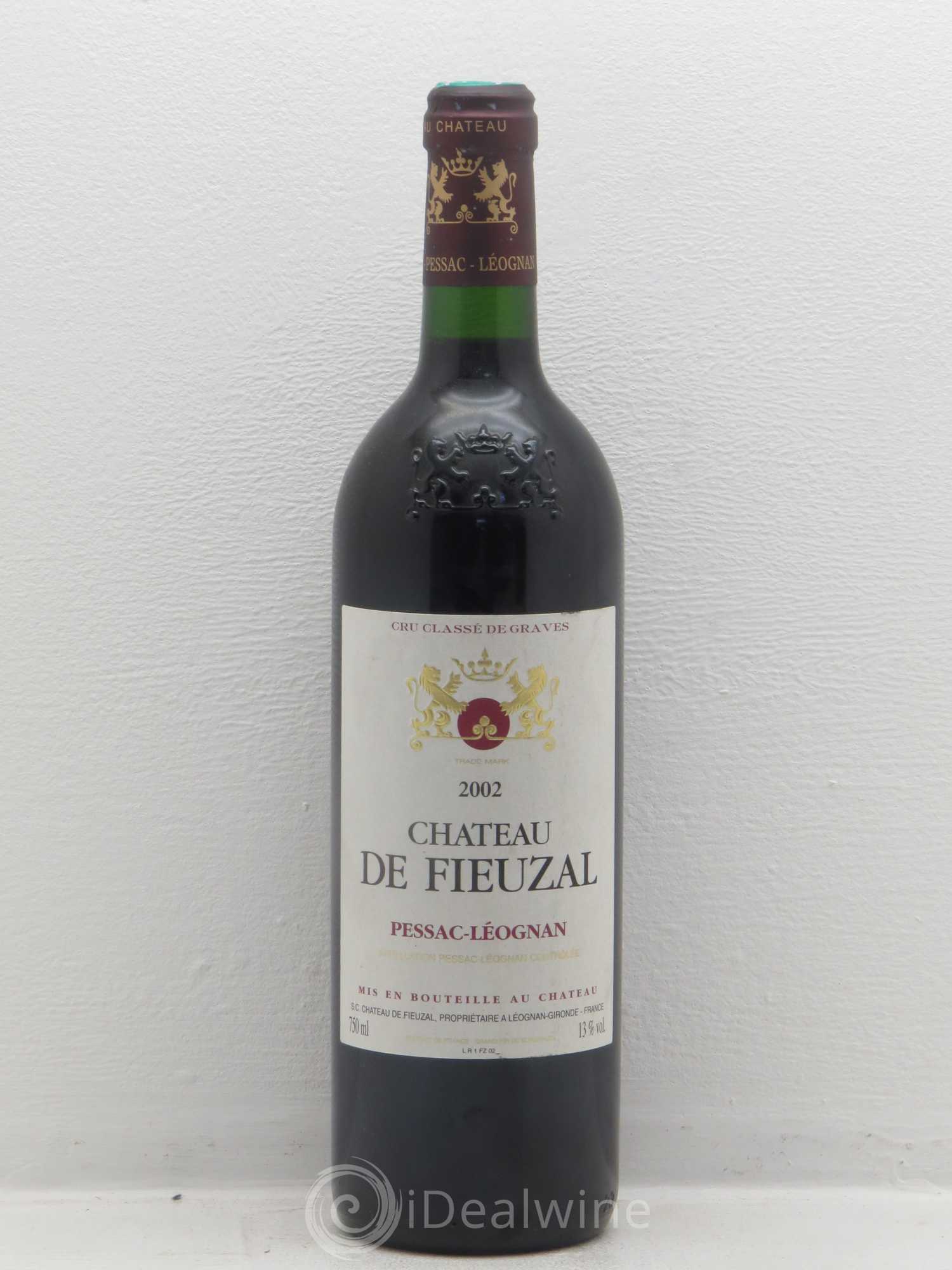 Château de Fieuzal Cru Classé de Graves 2002 - Lot de 1 bouteille - 0
