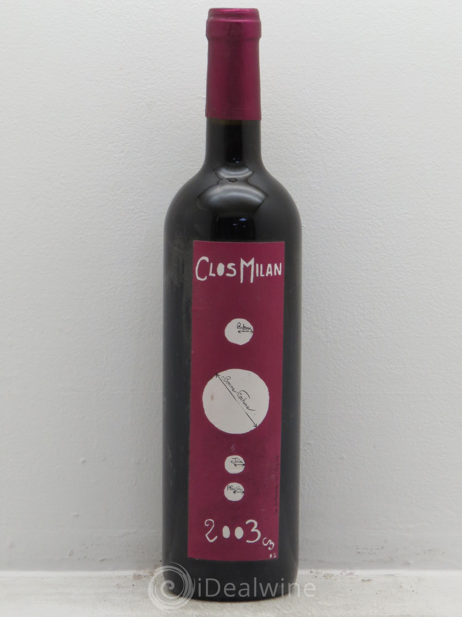 Baux de Provence Clos Milan Henri Milan 2003 - Lot de 1 bouteille - 0