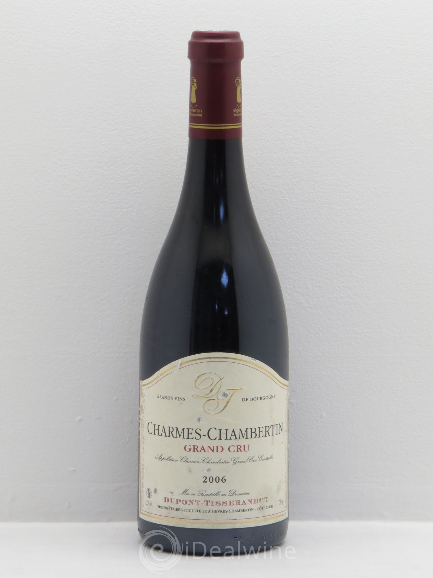 Charmes-Chambertin Grand Cru Dupont-Tisserandot (Domaine) 2006 - Lot de 1 bouteille - 0