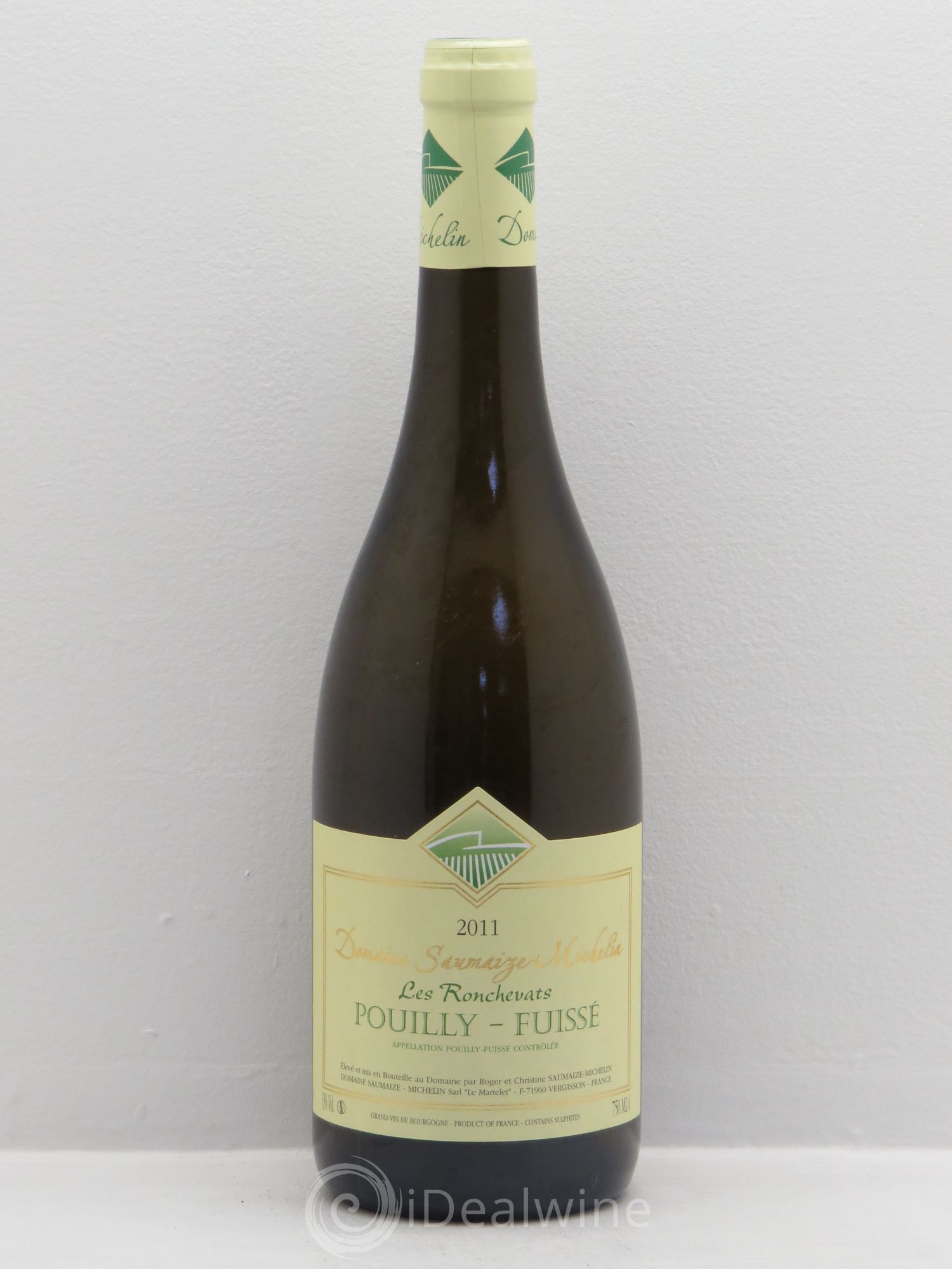 Pouilly-Fuissé Les ronchevats Saumaize Michelin 2011 - Posten von 1 Flasche - 0