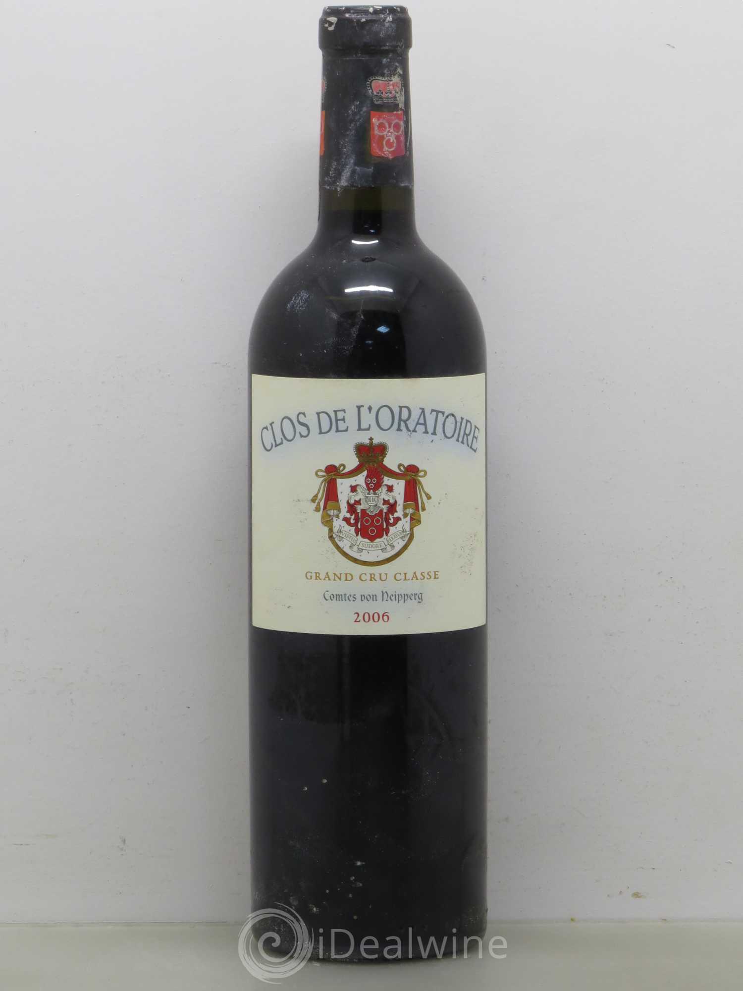 Clos de l'Oratoire Grand Cru Classé 2006 - Lot de 1 bouteille - 0