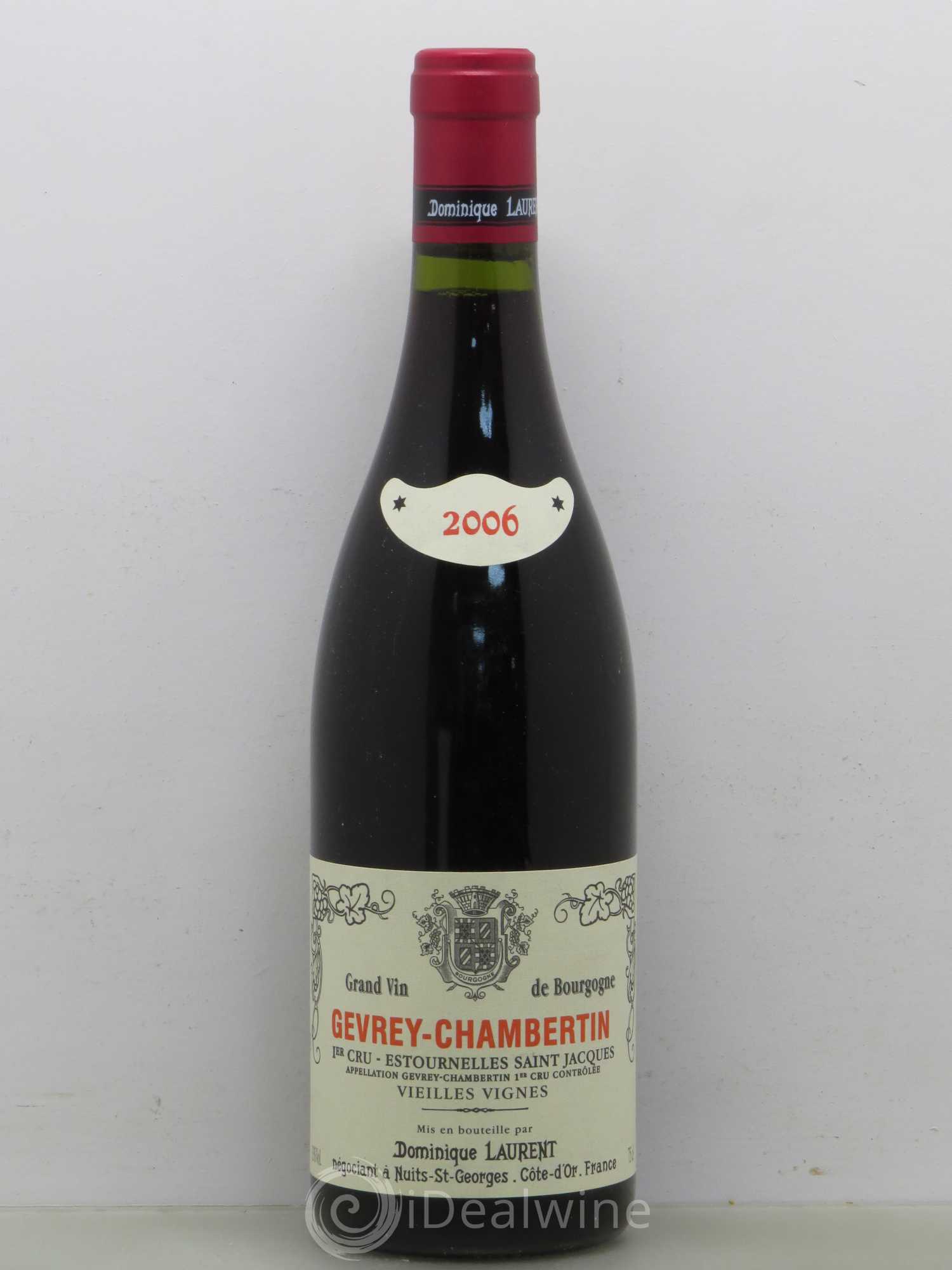 Gevrey-Chambertin 1er Cru Estournelles St Jacques Vieilles Vignes Dominique Laurent 2006 - Posten von 1 Flasche - 0