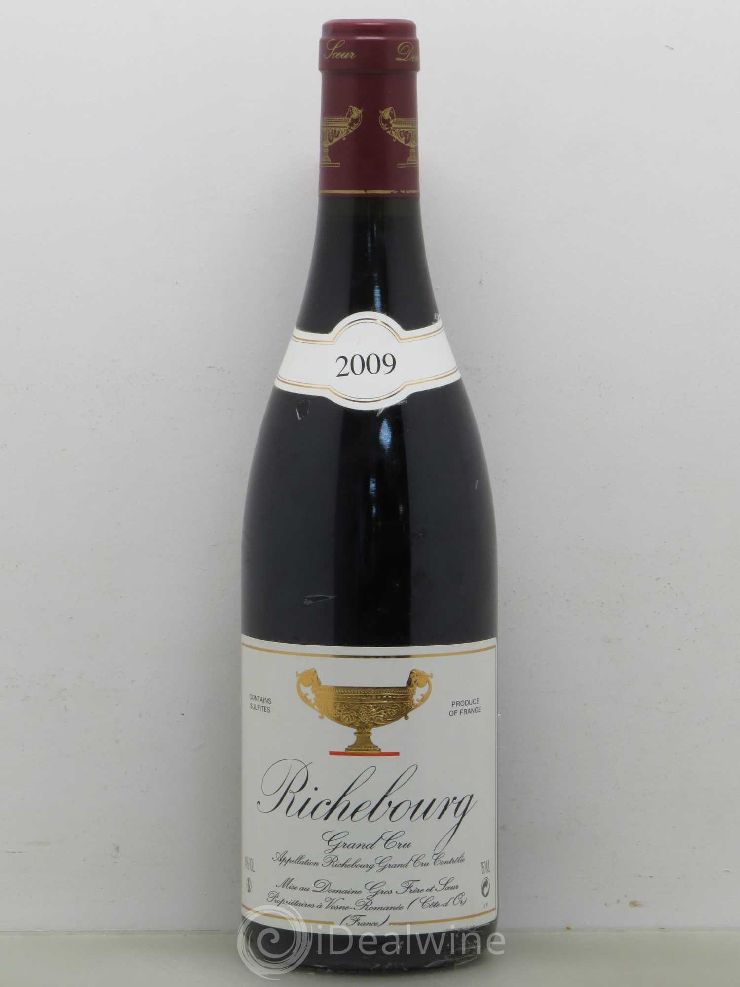 Richebourg Grand Cru Gros Frère & Soeur 2009 - Lot de 1 bouteille - 0