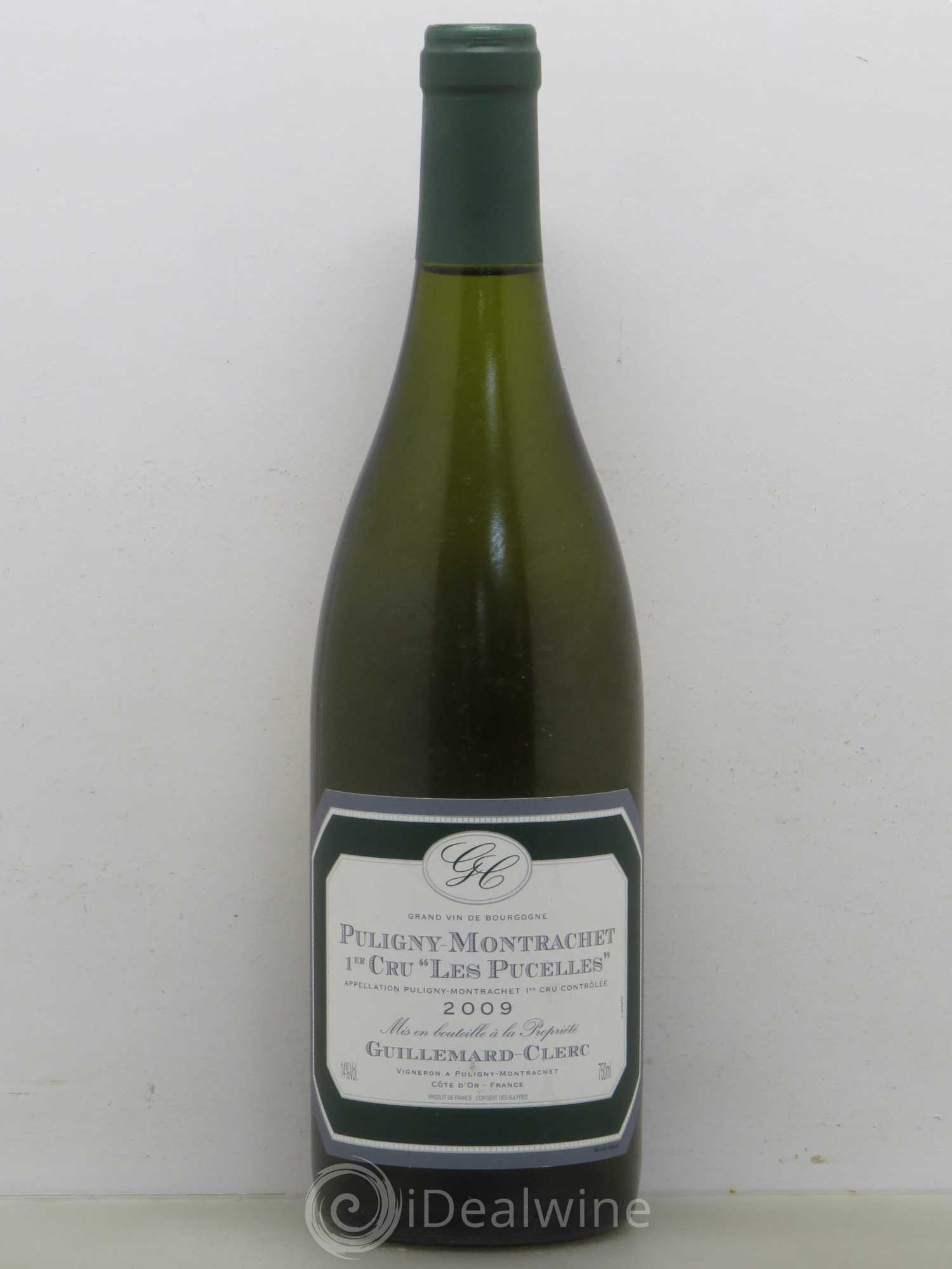 Puligny-Montrachet 1er Cru Guillemard Clerc Les Pucelles 2009 - Posten von 1 Flasche - 0