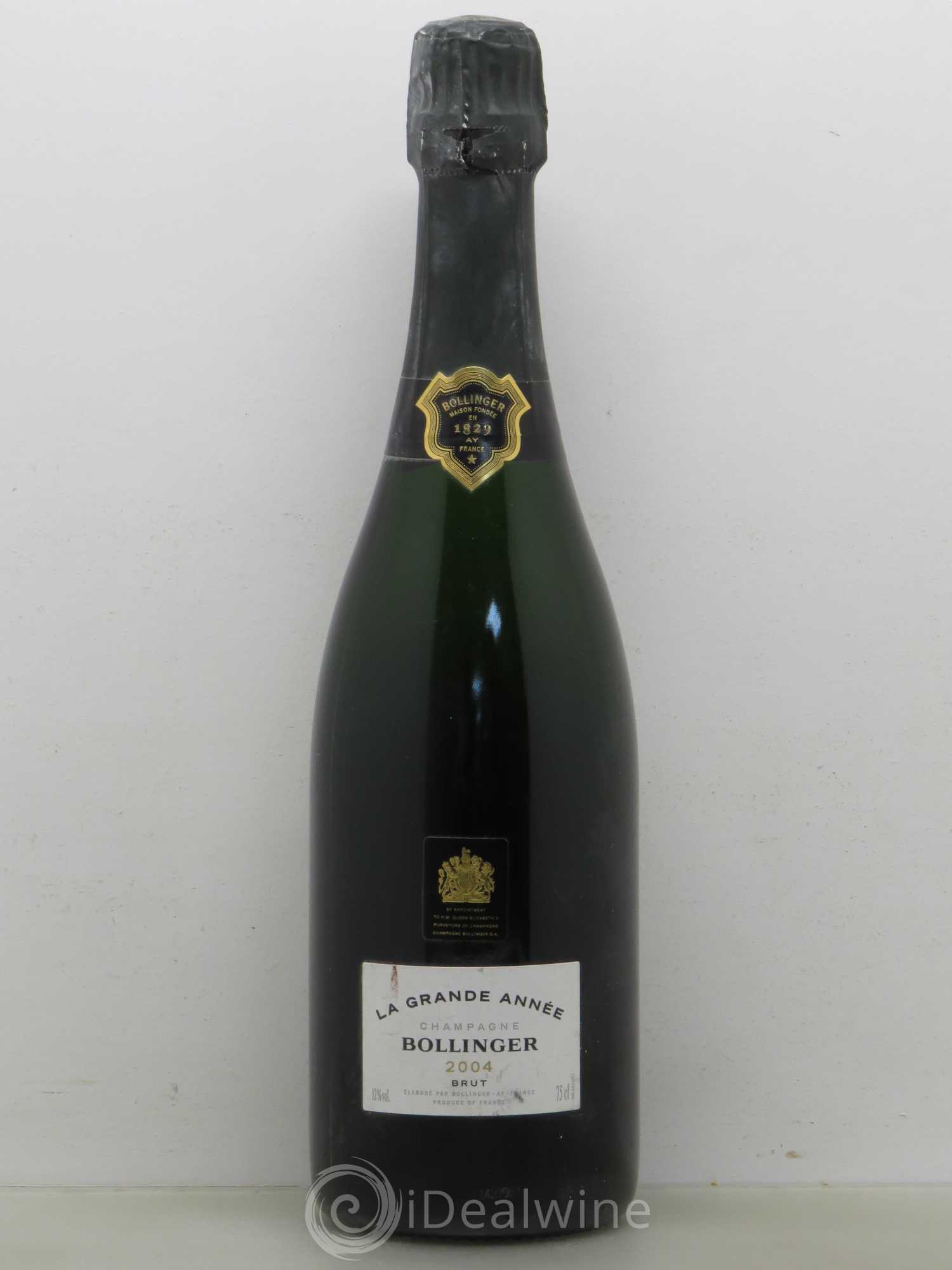 La Grande Année Brut Bollinger 2004 - Lot de 1 bouteille - 0