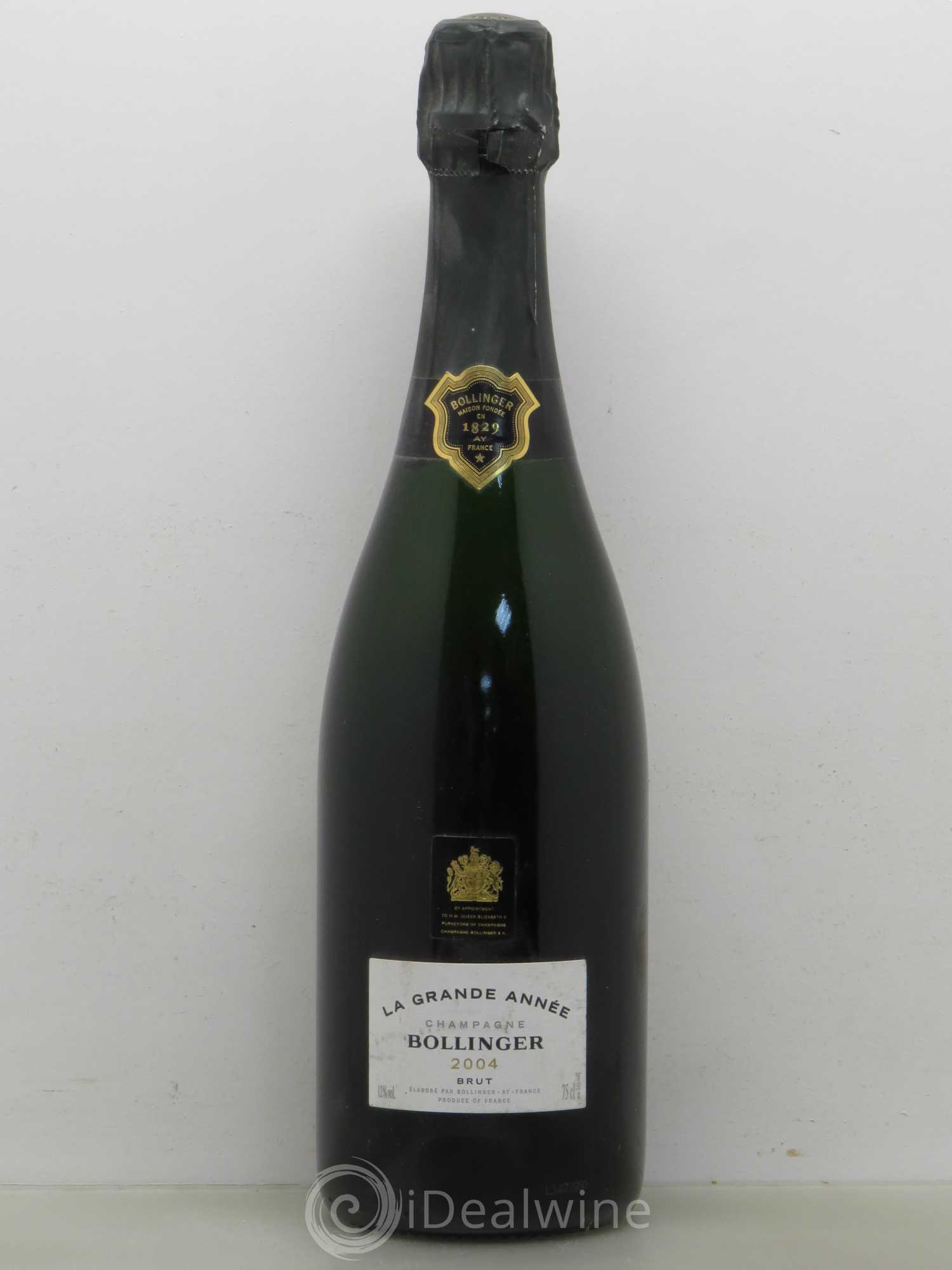 La Grande Année Brut Bollinger 2004 - Lot de 1 bouteille - 0