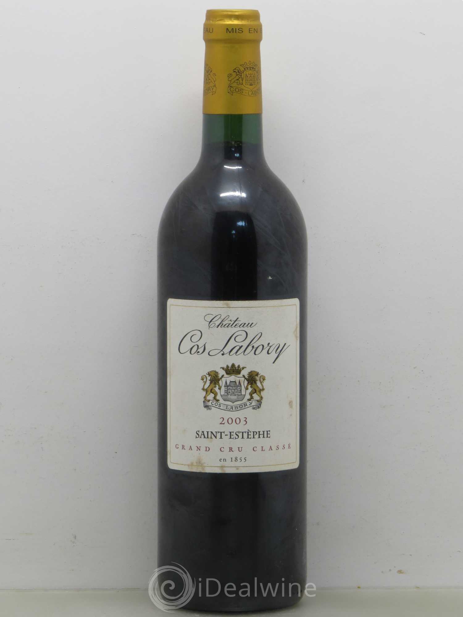 Château Cos Labory 5ème Grand Cru Classé 2003 - Lot de 1 bouteille - 0
