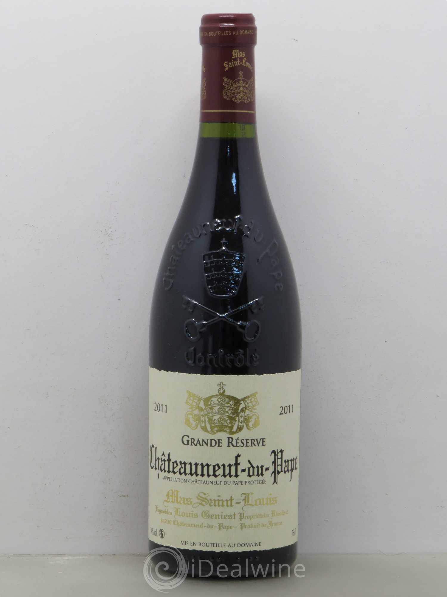 Châteauneuf-du-Pape Mas St Louis Grande Reserve 2011 - Posten von 1 Flasche - 0
