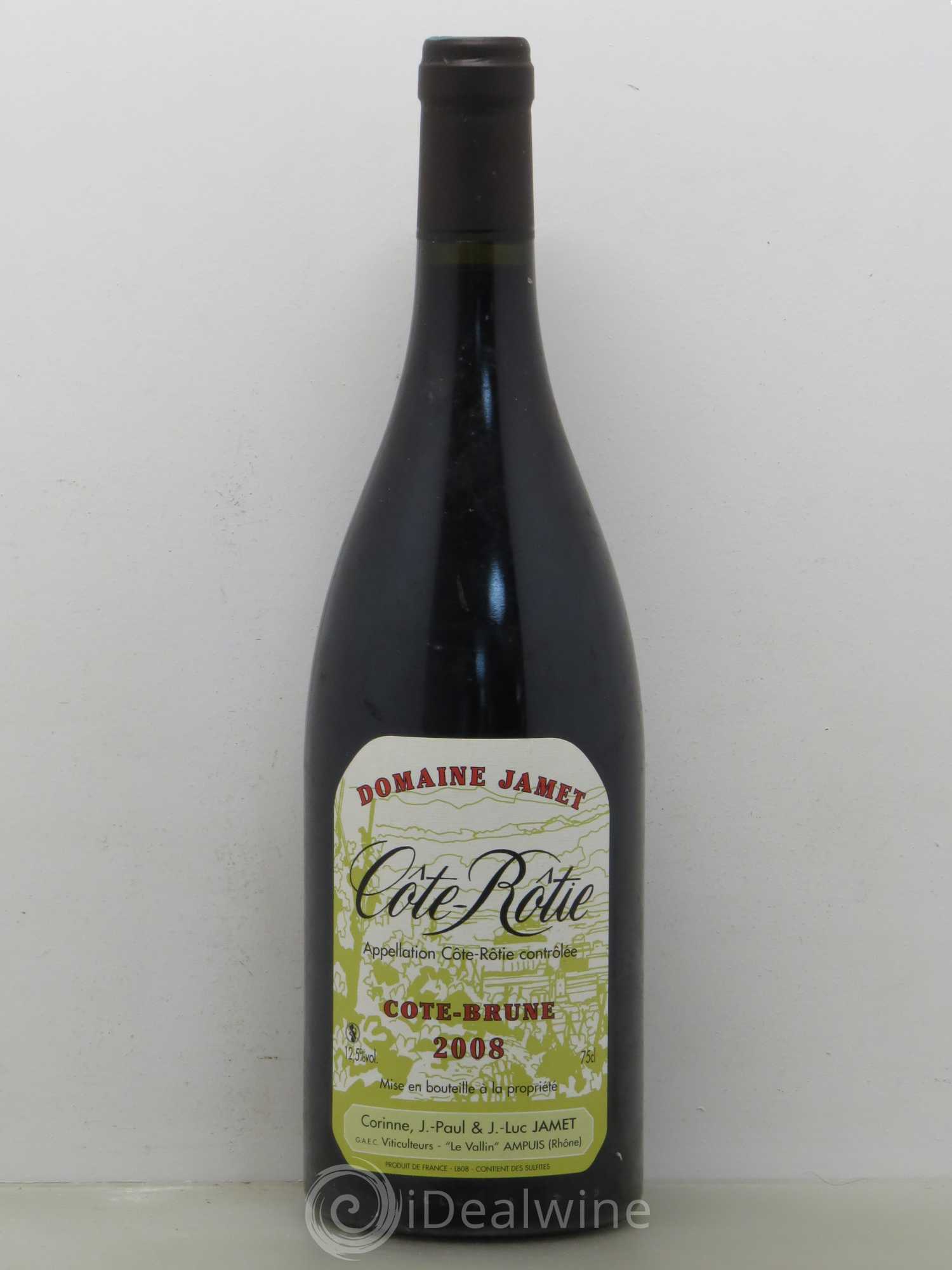 Côte-Rôtie Côte Brune Jamet (Domaine) 2008 - Lot de 1 bouteille - 0