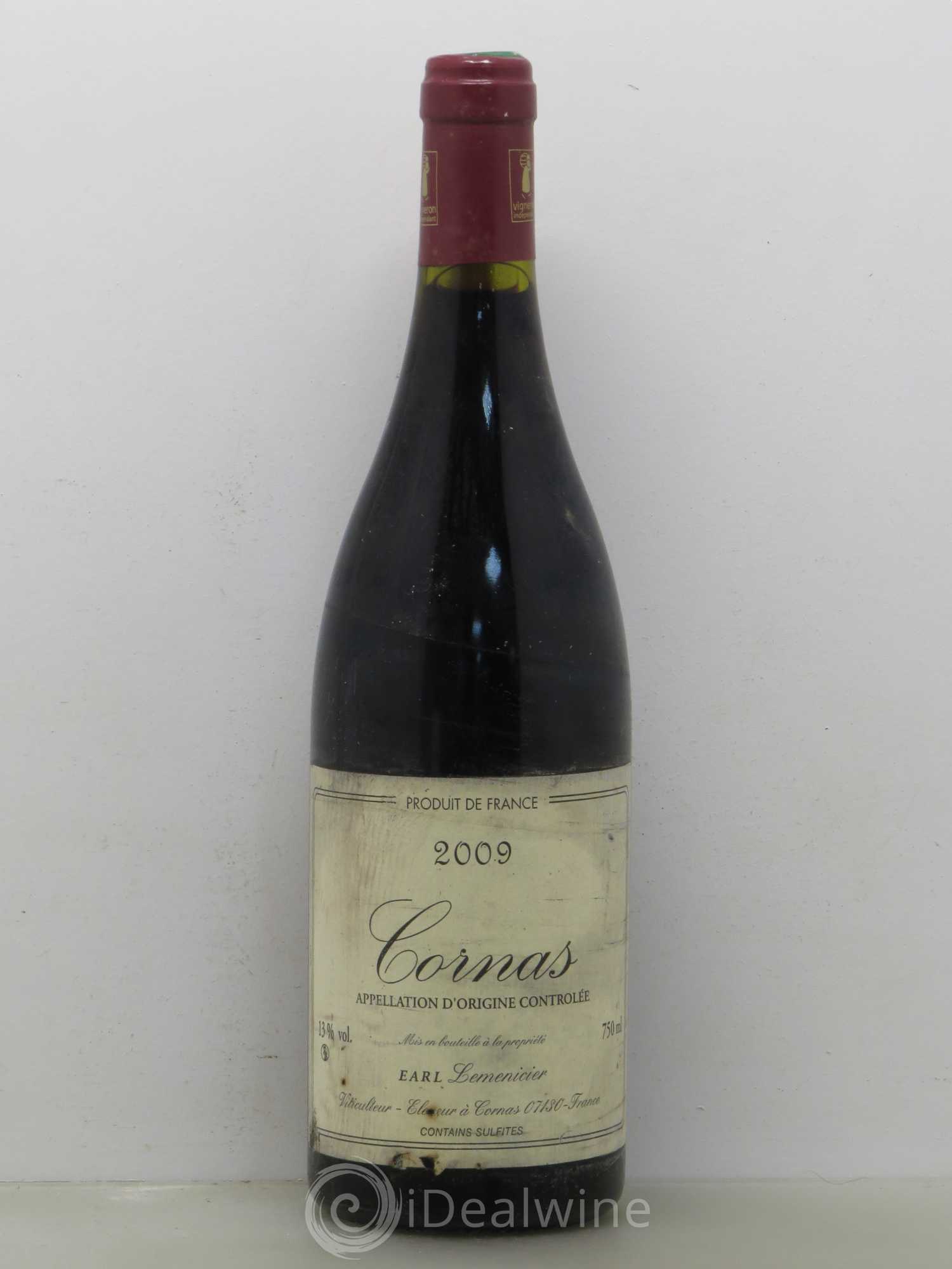 Cornas Lemenicier 2009 - Lot de 1 bouteille - 0