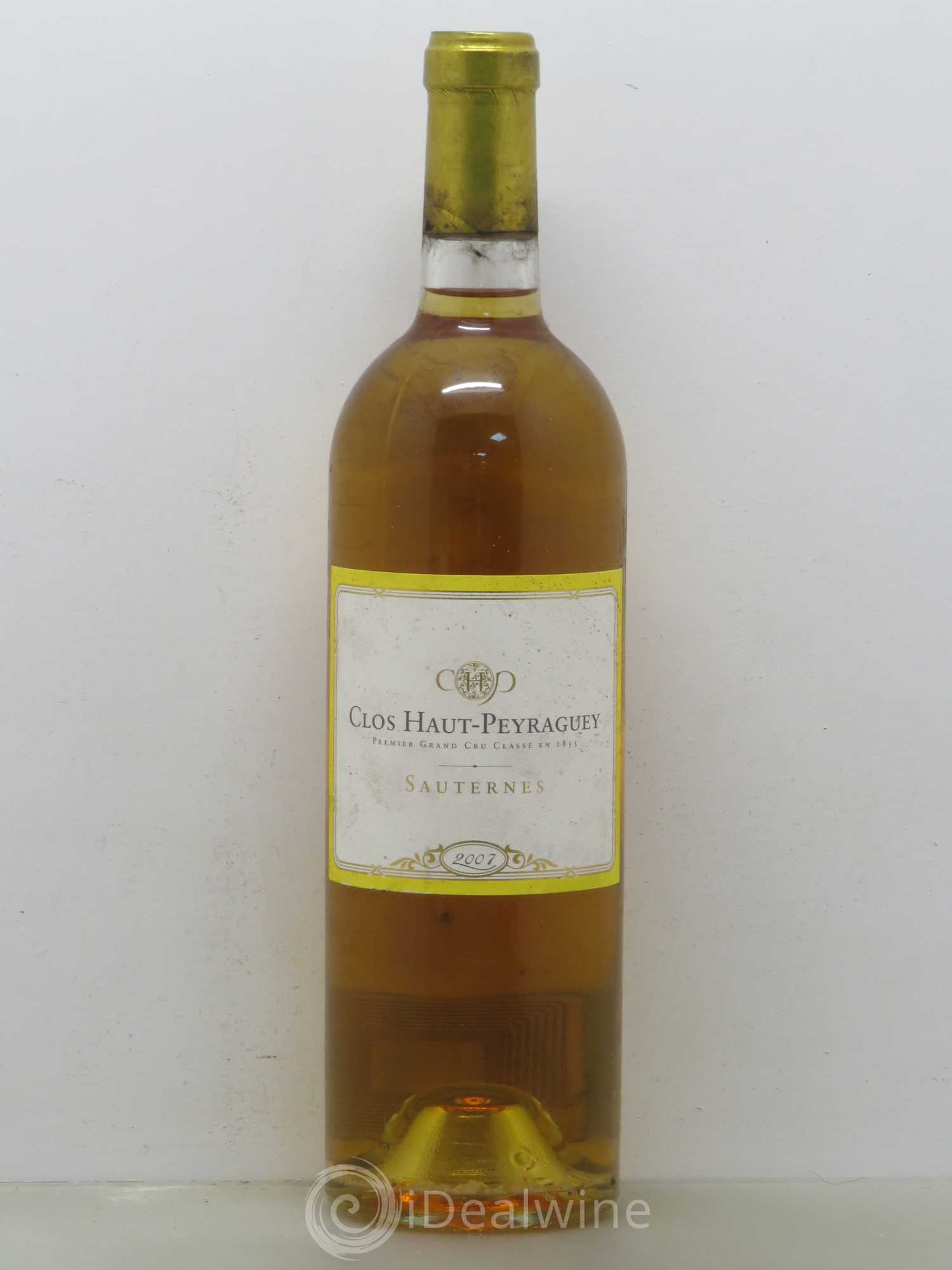 Clos Haut-Peyraguey 1er Grand Cru Classé 2007 - Lotto di 1 bottiglia - 0
