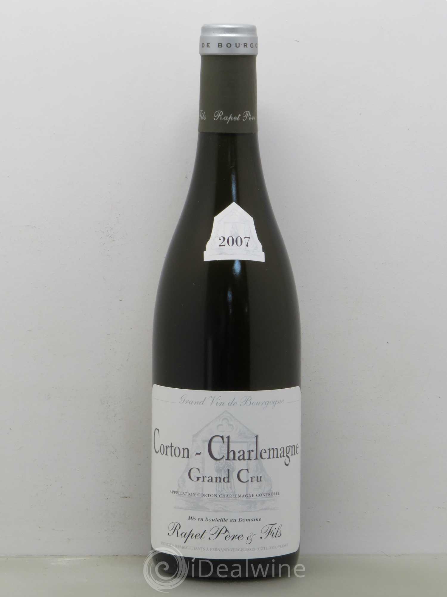 Corton-Charlemagne Grand Cru Rapet Père & Fils 2007 - Lot de 1 bouteille - 0