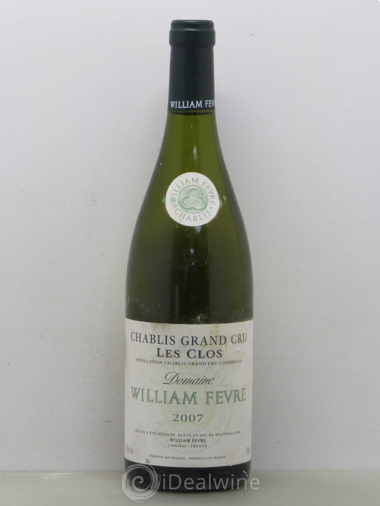 Chablis Grand Cru Les Clos William Fèvre 2007 - Lot de 1 bouteille - 0