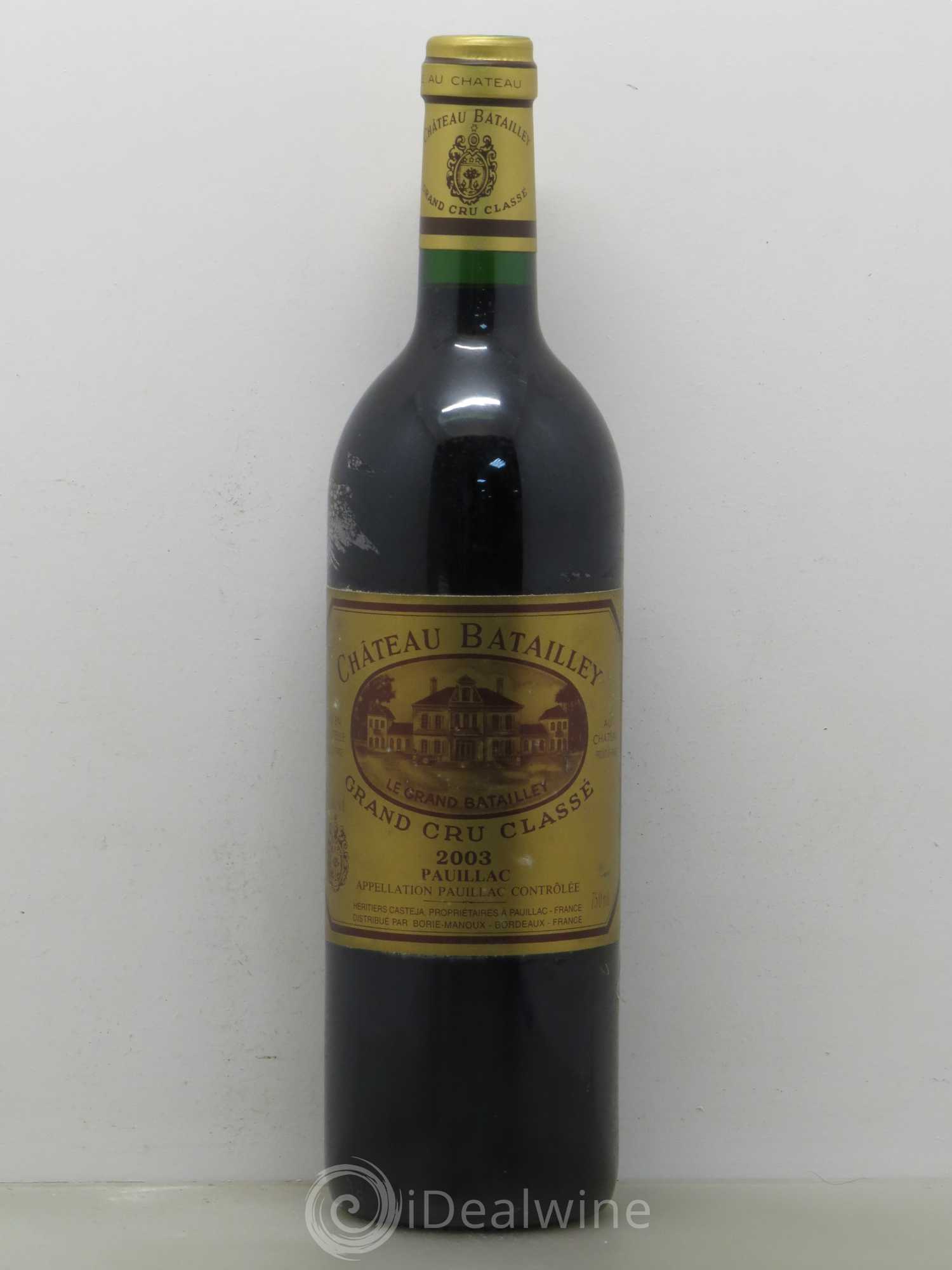 Château Batailley 5ème Grand Cru Classé 2003 - Lot de 1 bouteille - 0