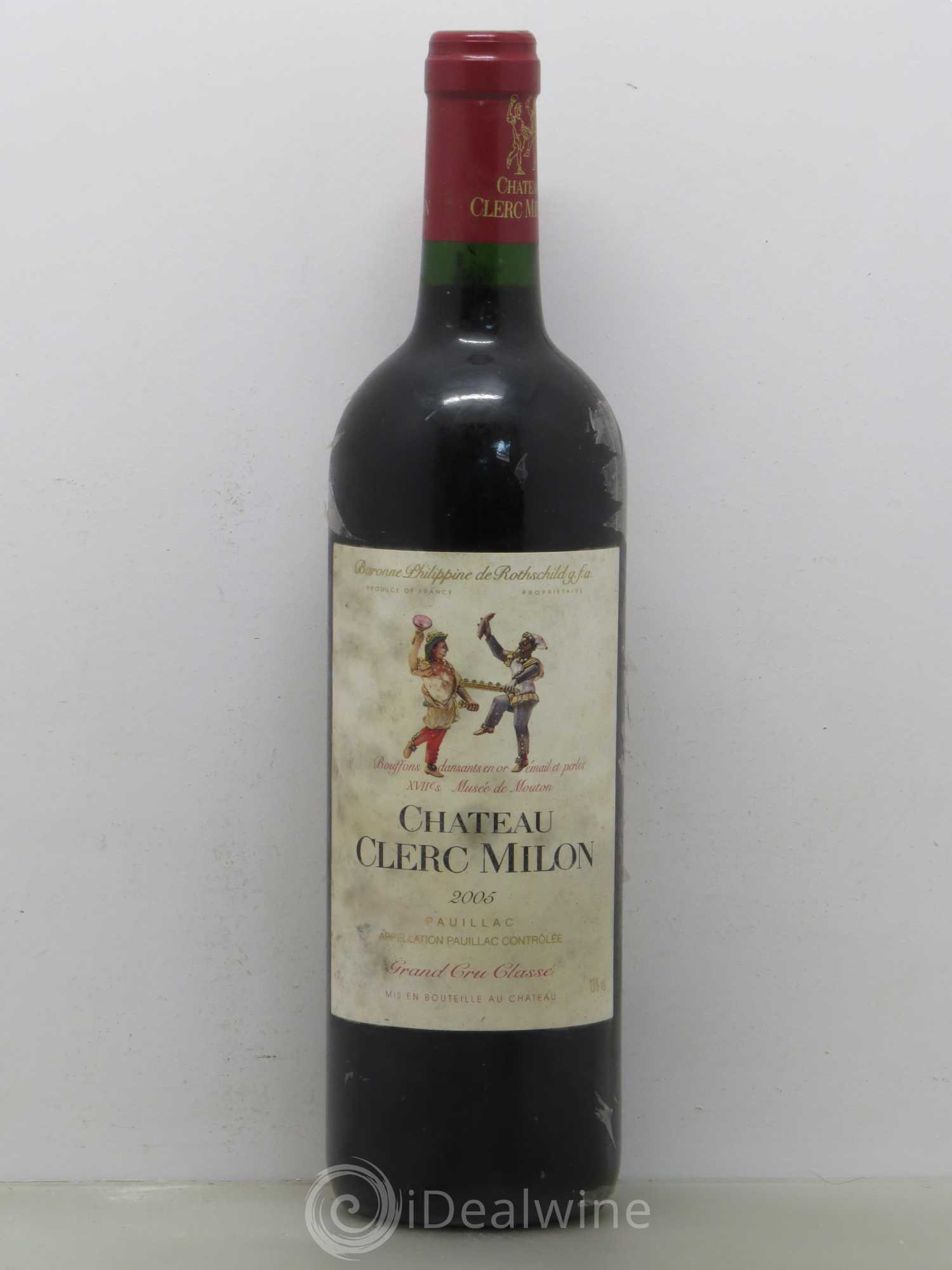 Château Clerc Milon 5ème Grand Cru Classé 2005 - Lot de 1 bouteille - 0