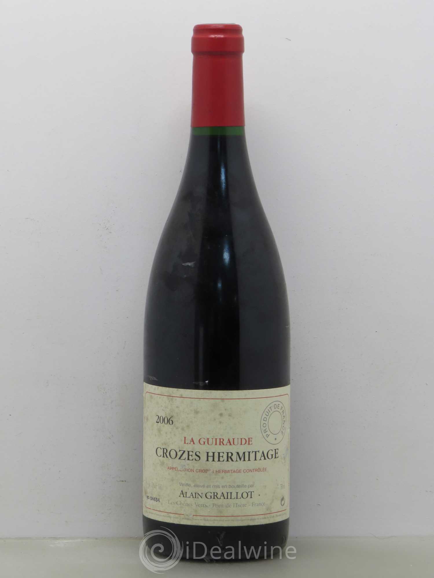 Crozes-Hermitage La Guiraude Domaine Graillot 2006 - Lot de 1 bouteille - 0
