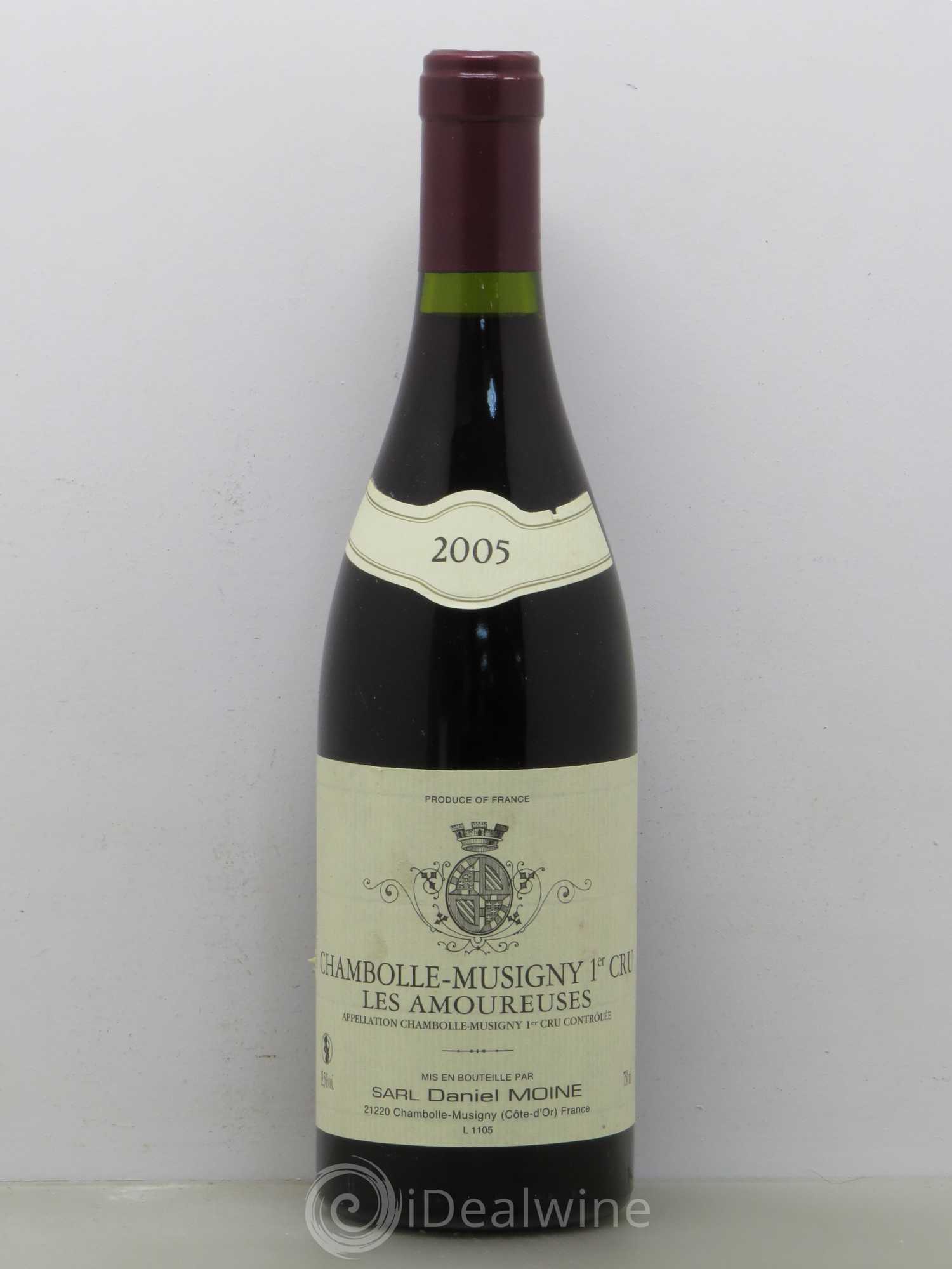 Chambolle-Musigny 1er Cru Les Amoureuses Moine-Hudelot (Domaine) 2005 - Lot de 1 bouteille - 0