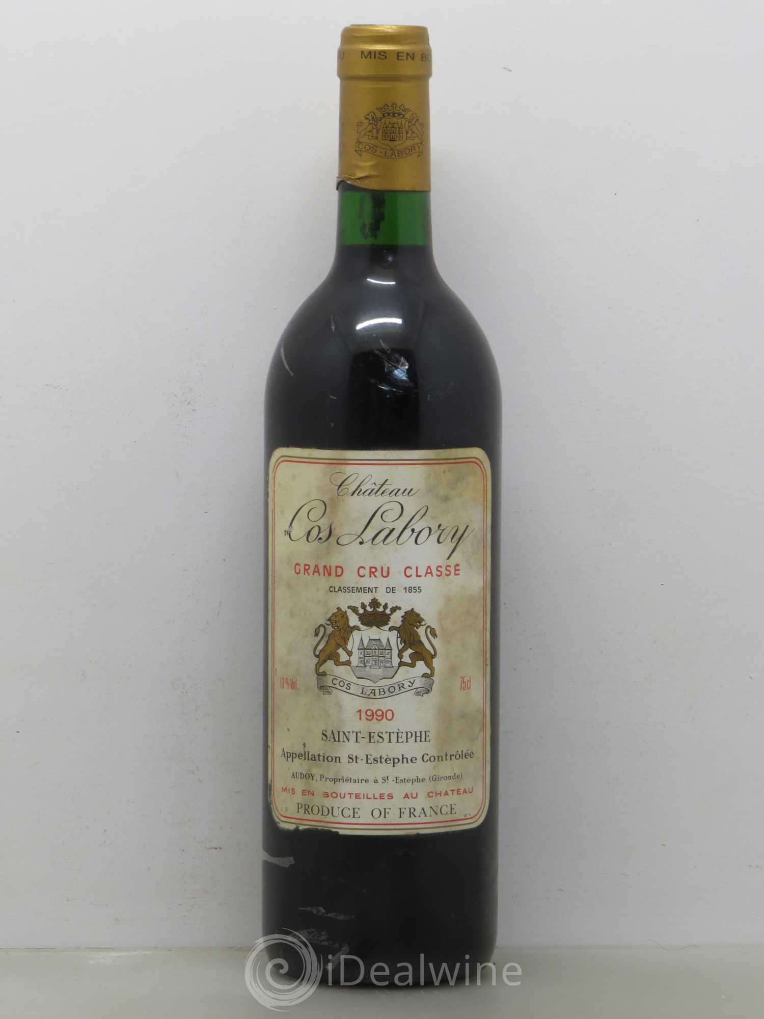 Château Cos Labory 5ème Grand Cru Classé 1990 - Lot de 1 bouteille - 0