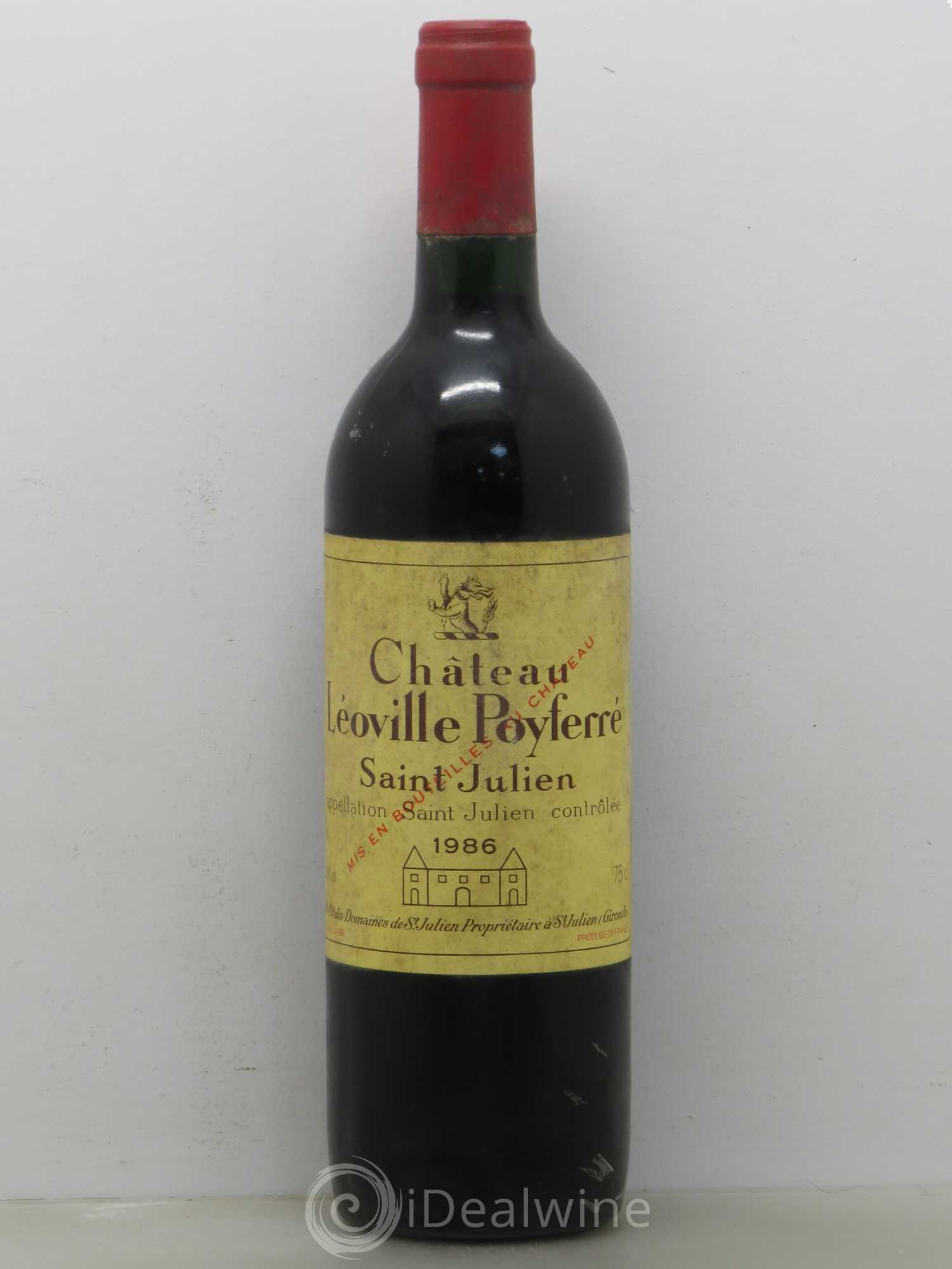 Château Léoville Poyferré 2ème Grand Cru Classé 1986 - Lot de 1 bouteille - 0