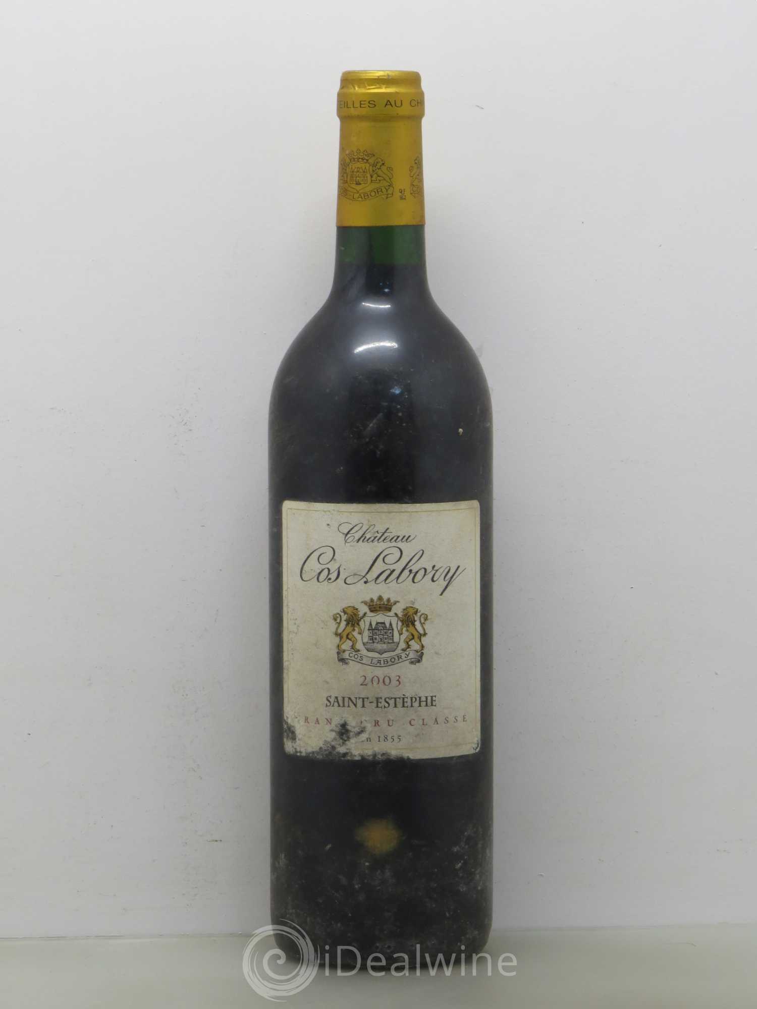 Château Cos Labory 5ème Grand Cru Classé 2003 - Lot de 1 bouteille - 0