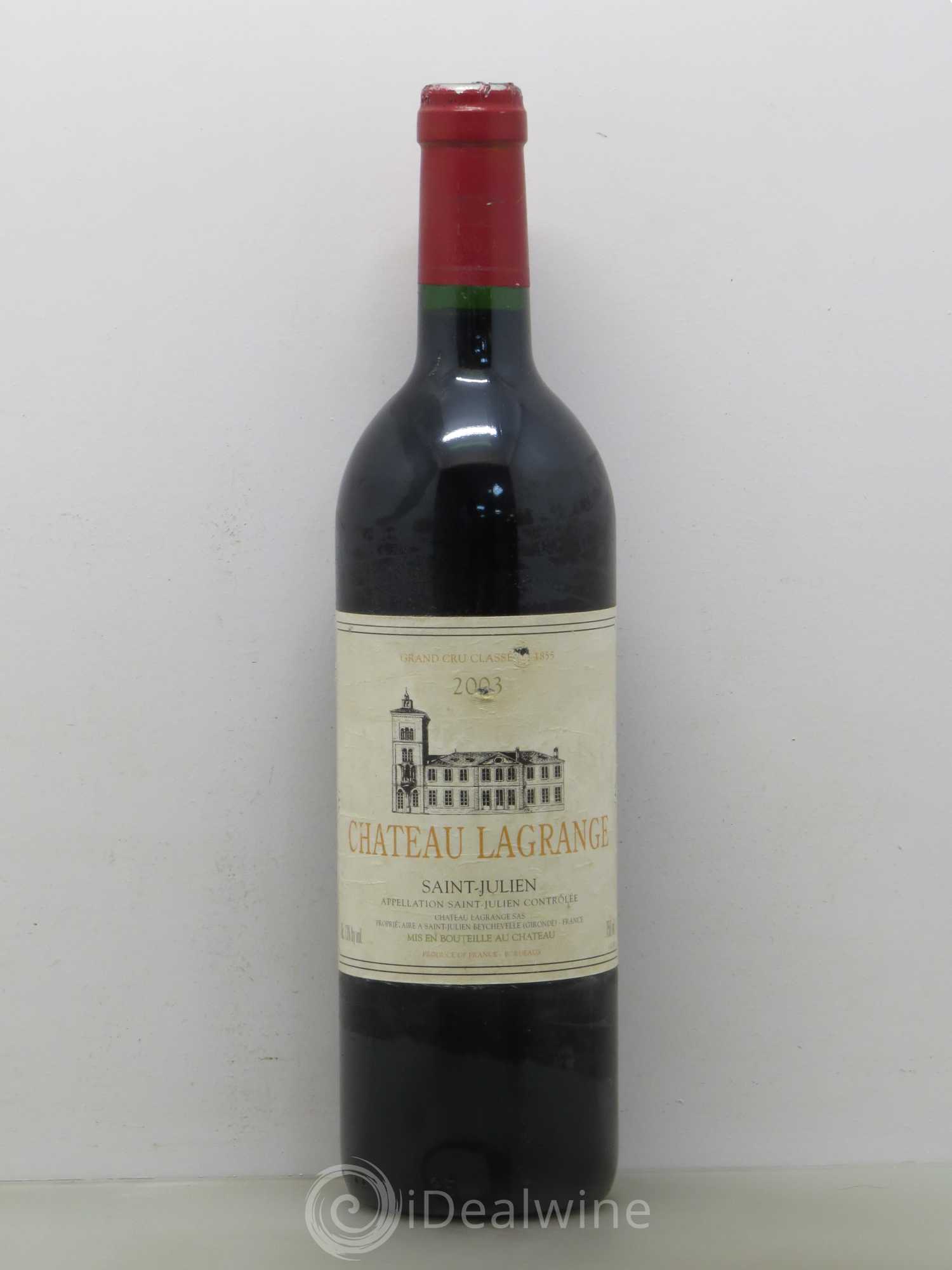 Château Lagrange 3ème Grand Cru Classé 2003 - Lot de 1 bouteille - 0