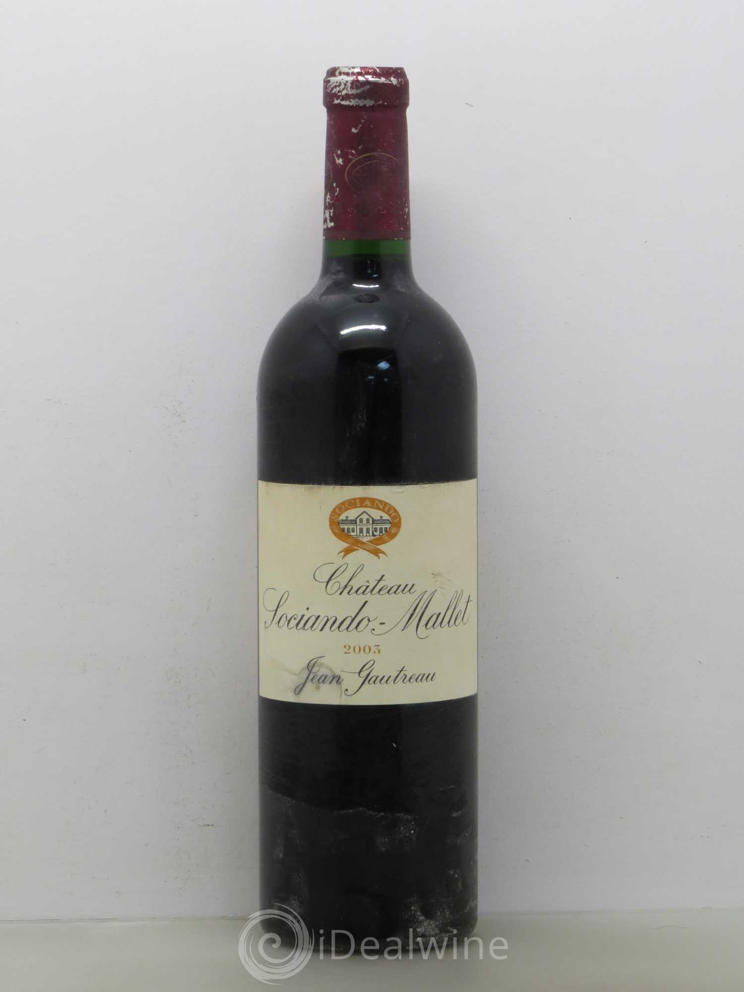Château Sociando Mallet 2003 - Lot de 1 bouteille - 0