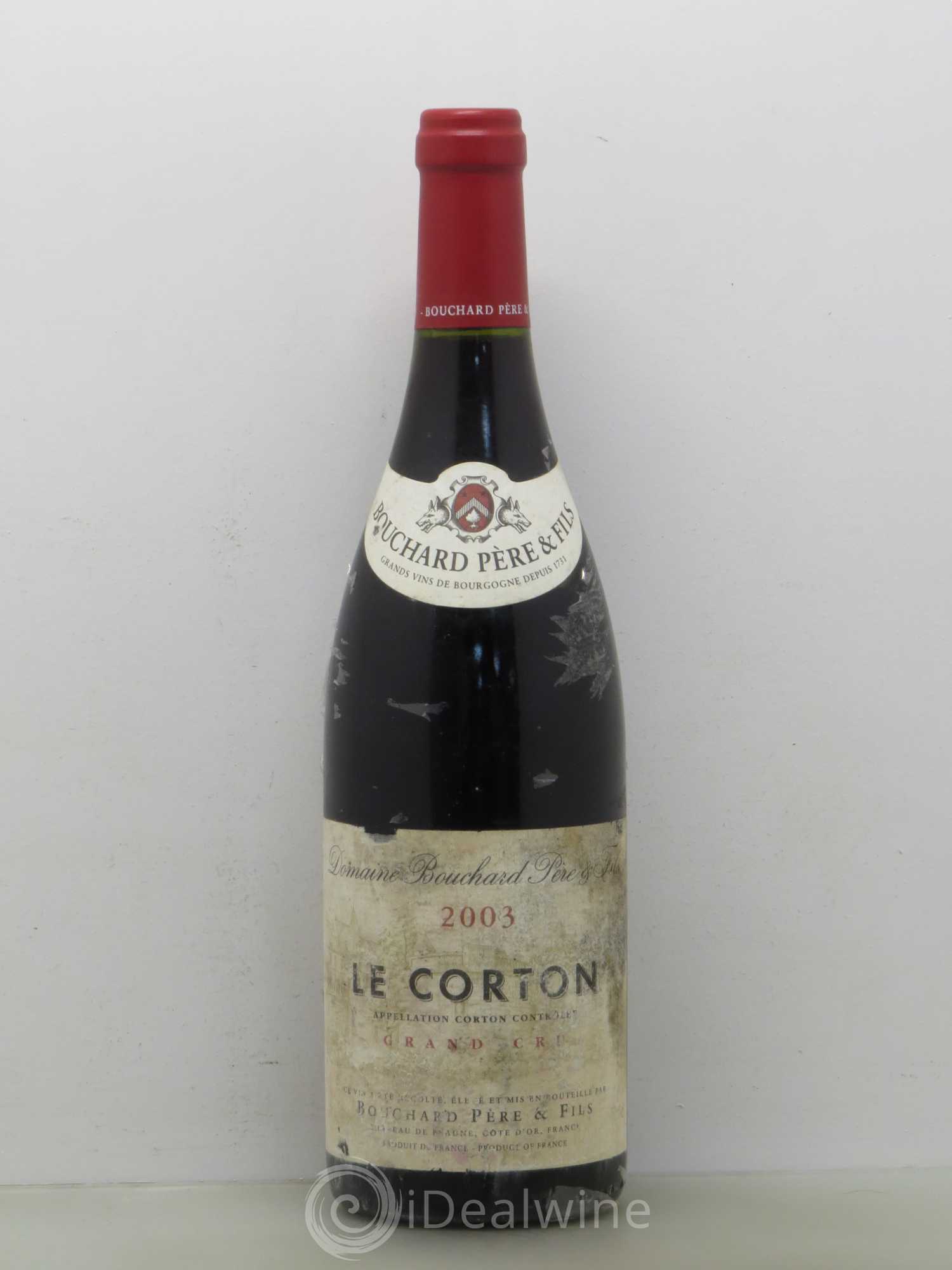 Corton Grand Cru Le Corton Bouchard Père & Fils 2003 - Lot de 1 bouteille - 0