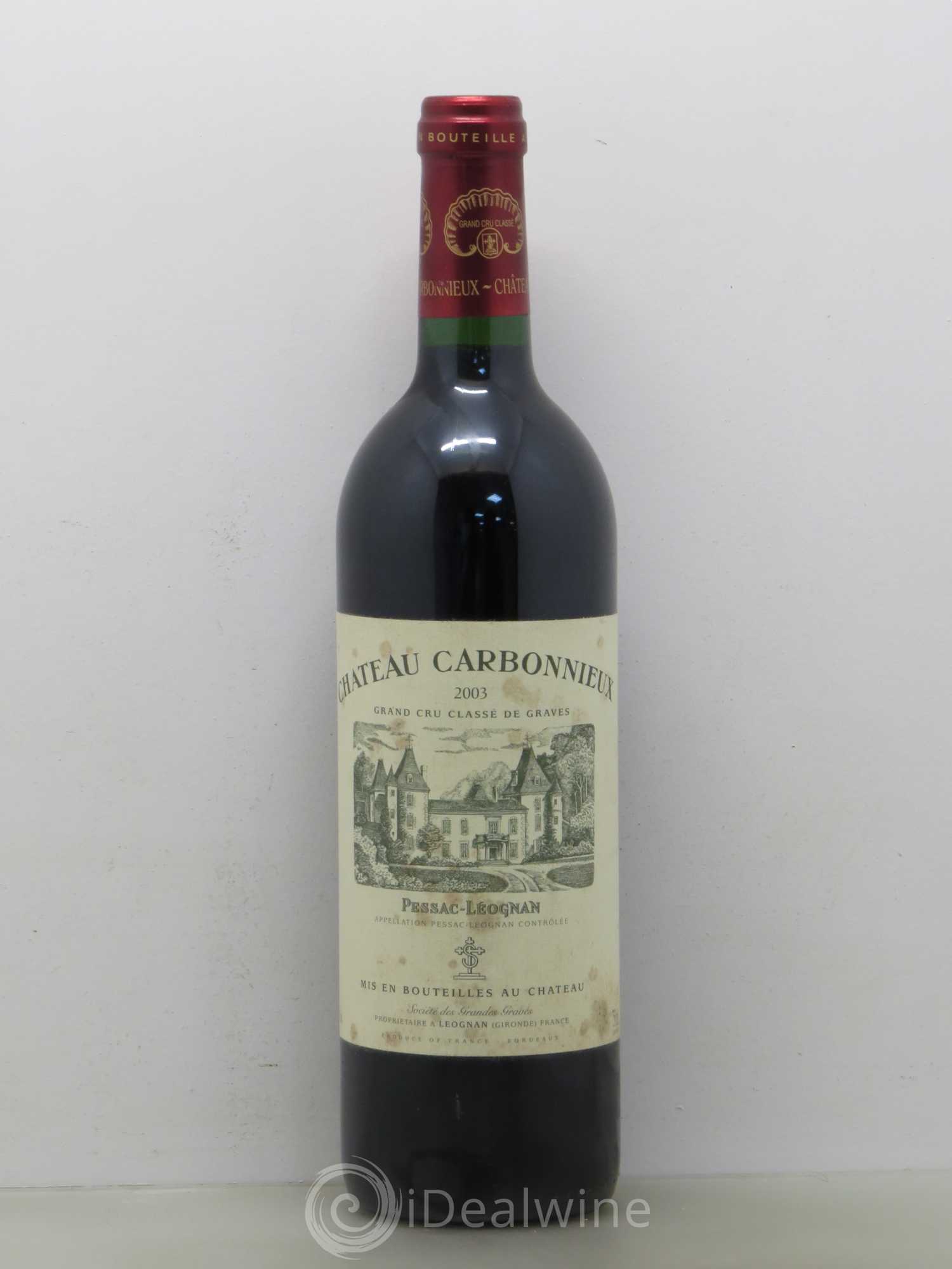 Château Carbonnieux Cru Classé de Graves 2003 - Lot de 1 bouteille - 0