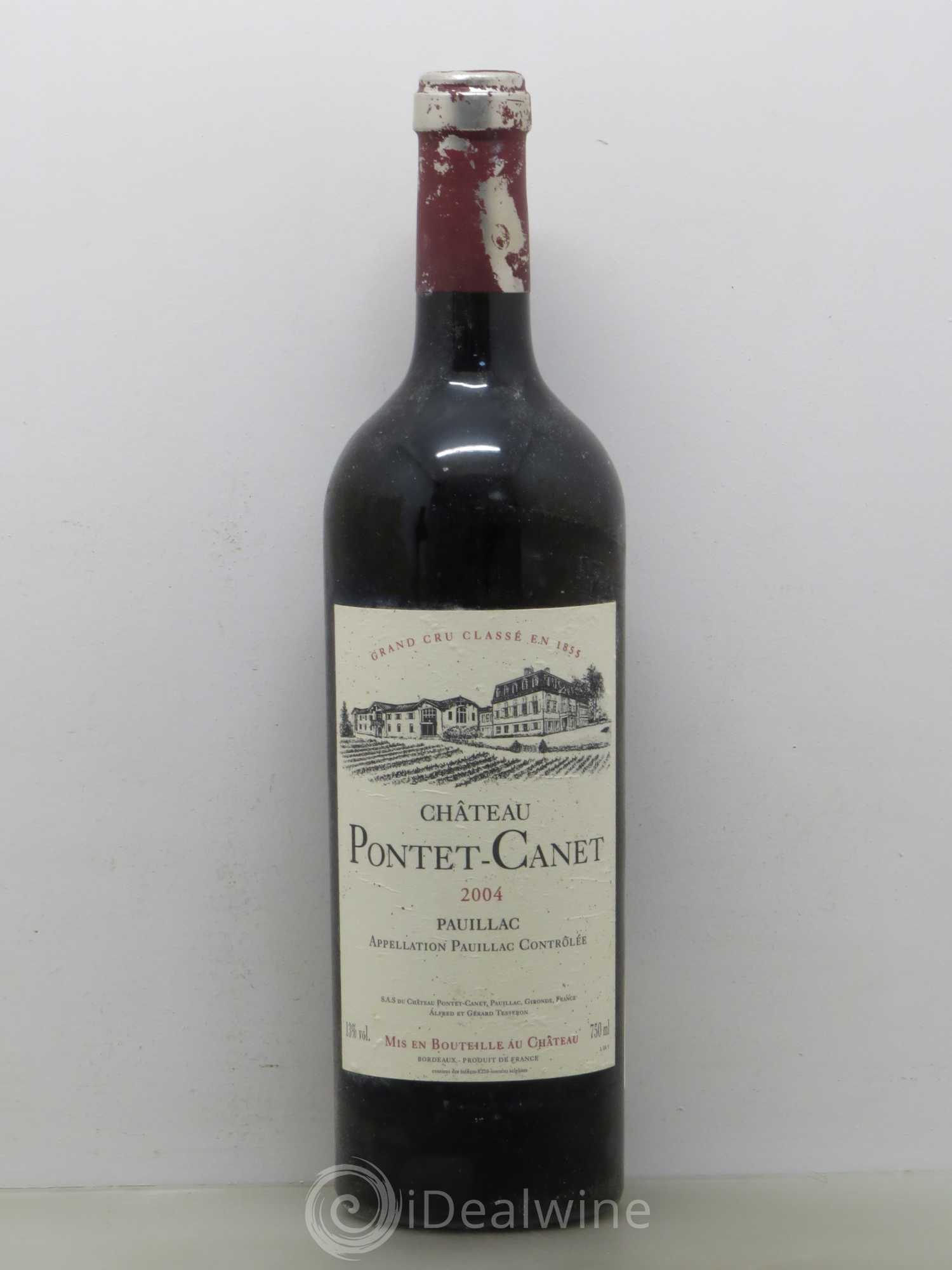 Château Pontet Canet 5ème Grand Cru Classé 2004 - Lot de 1 bouteille - 0