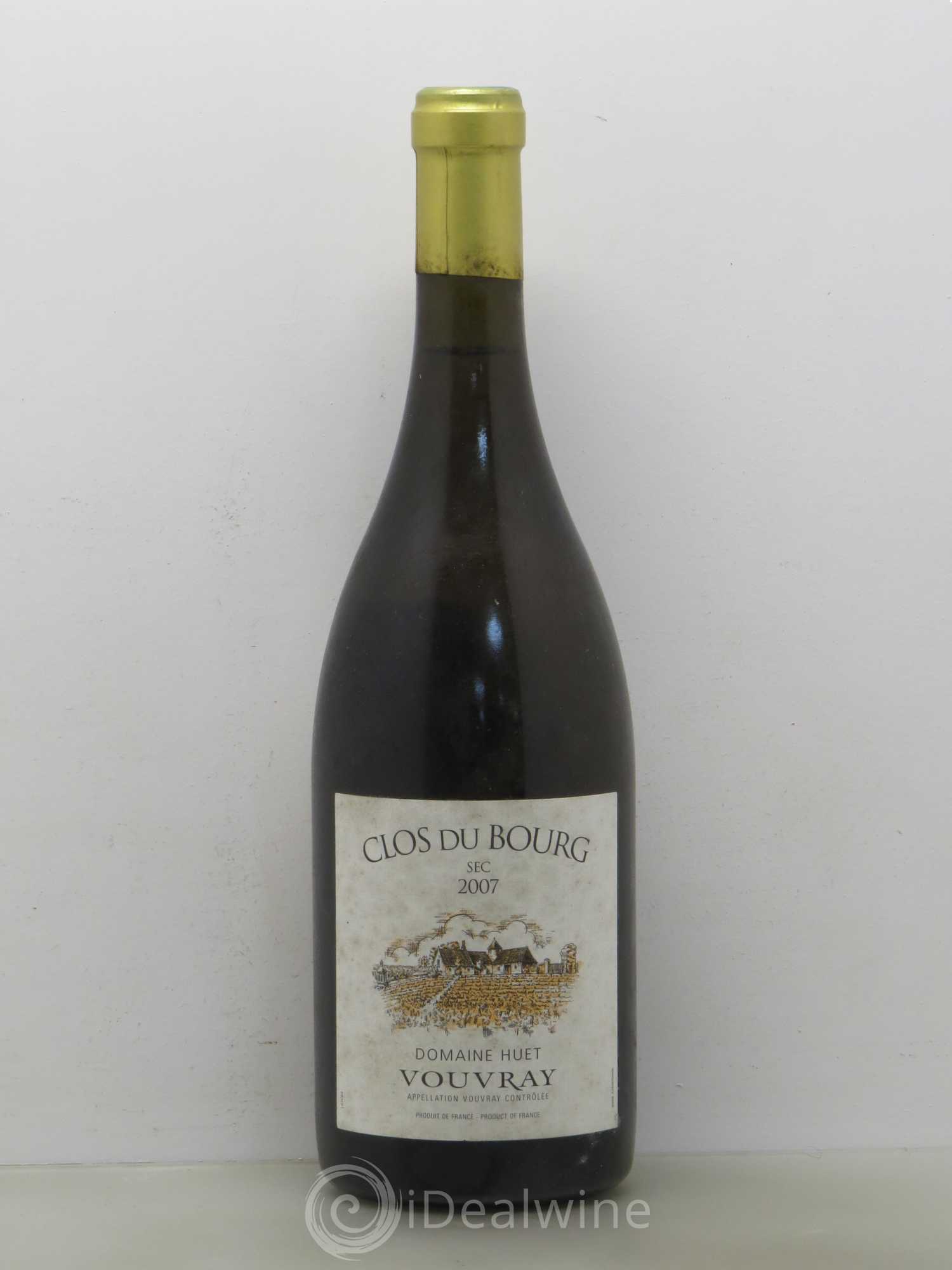 Vouvray Clos du Bourg Sec Domaine Huet 2007 - Lot de 1 bouteille - 0