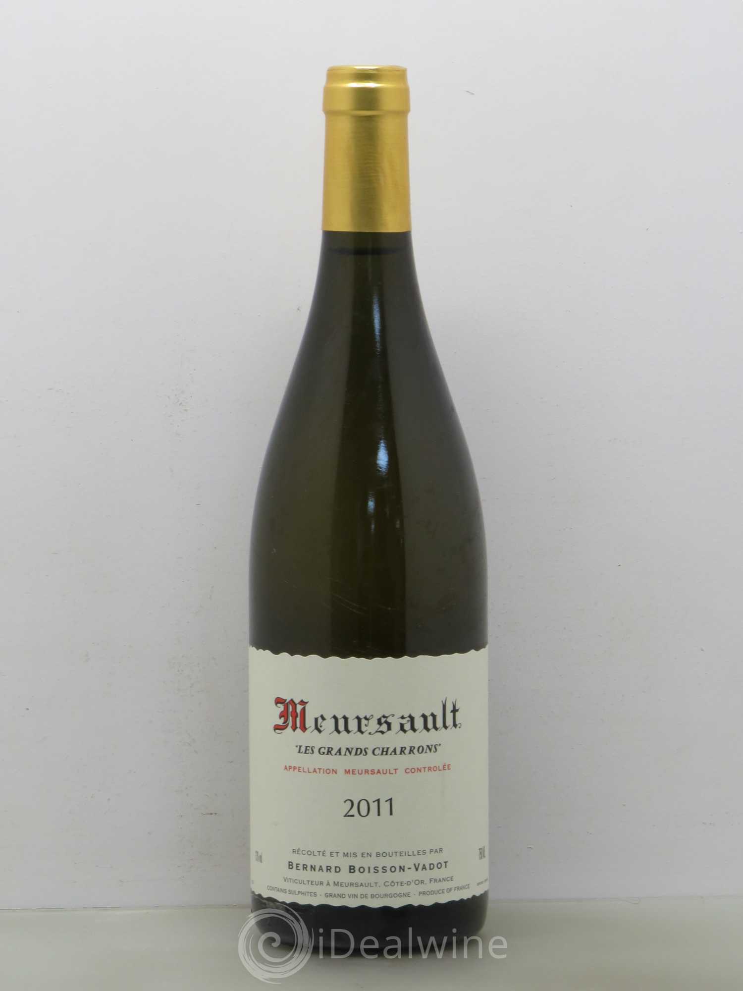 Meursault Les Grands Charrons Boisson-Vadot (Domaine) 2011 - Lot de 1 bouteille - 0